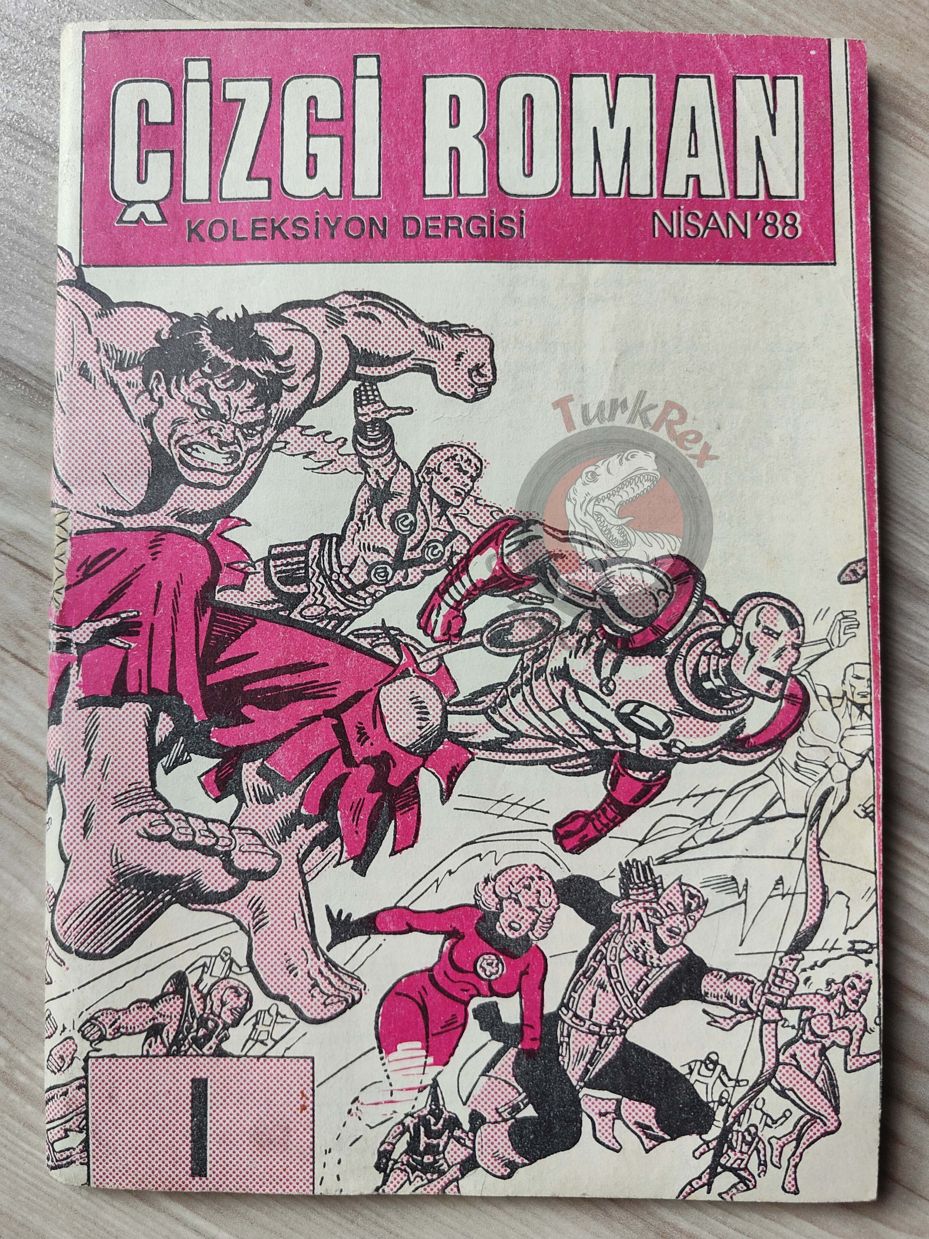 Çizgi Roman Koleksiyon Dergisi #1 Marvel Promo Issue Turkish Comic Turkey 1988