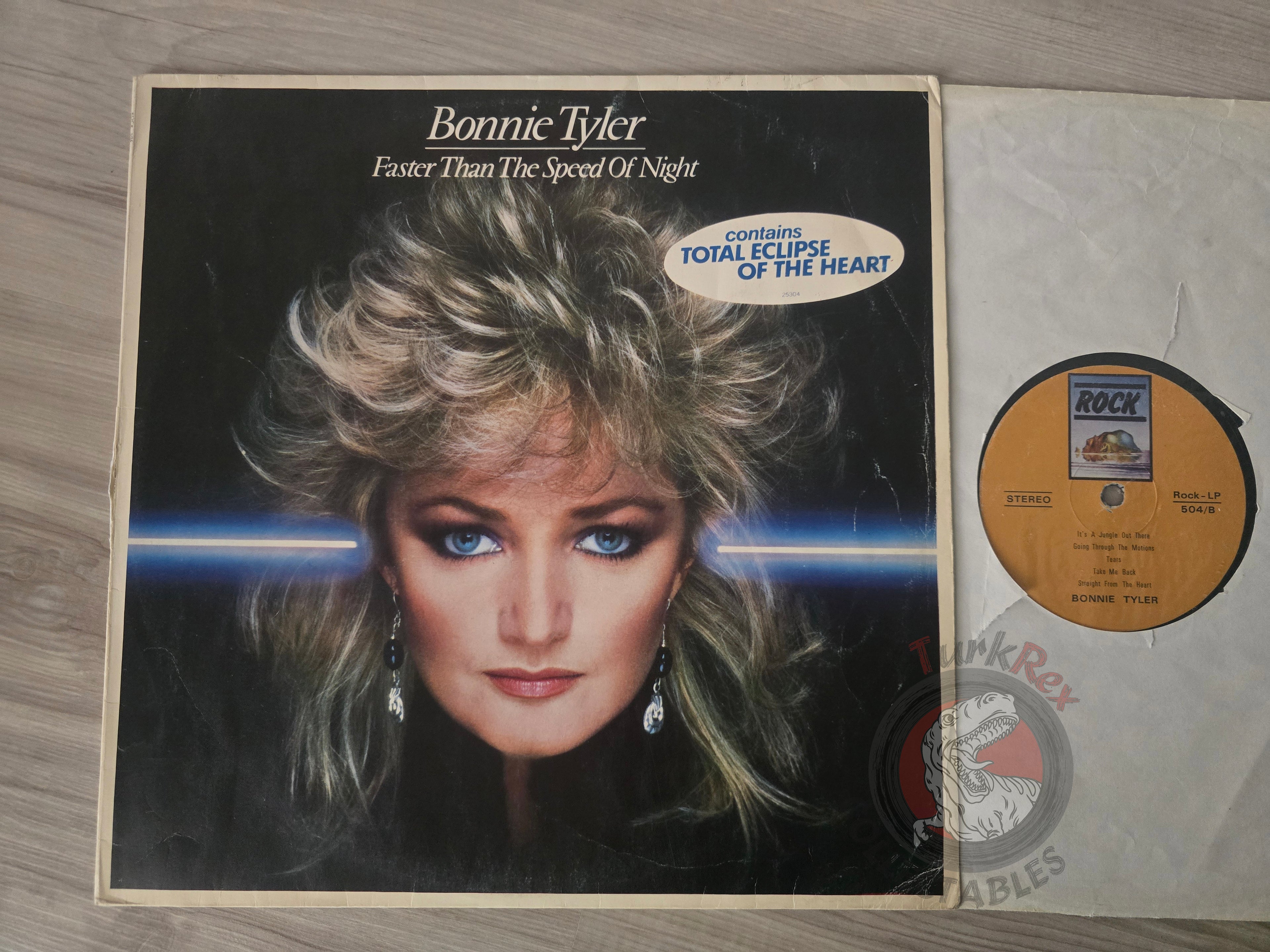 Bonnie Tyler – Faster Than The Speed Of Night Turkish Pressing Vinyl Turkey Edition