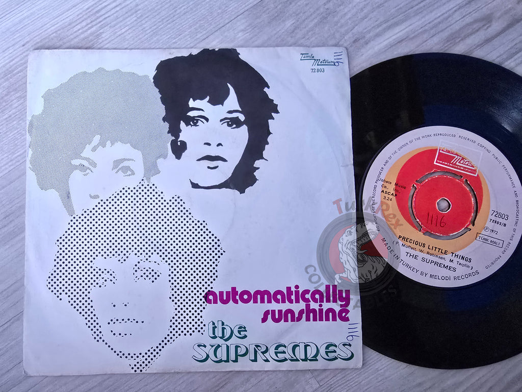 The Supremes – Automatically Sunshine 7" Turkish Pressing Vinyl Turkey Edition