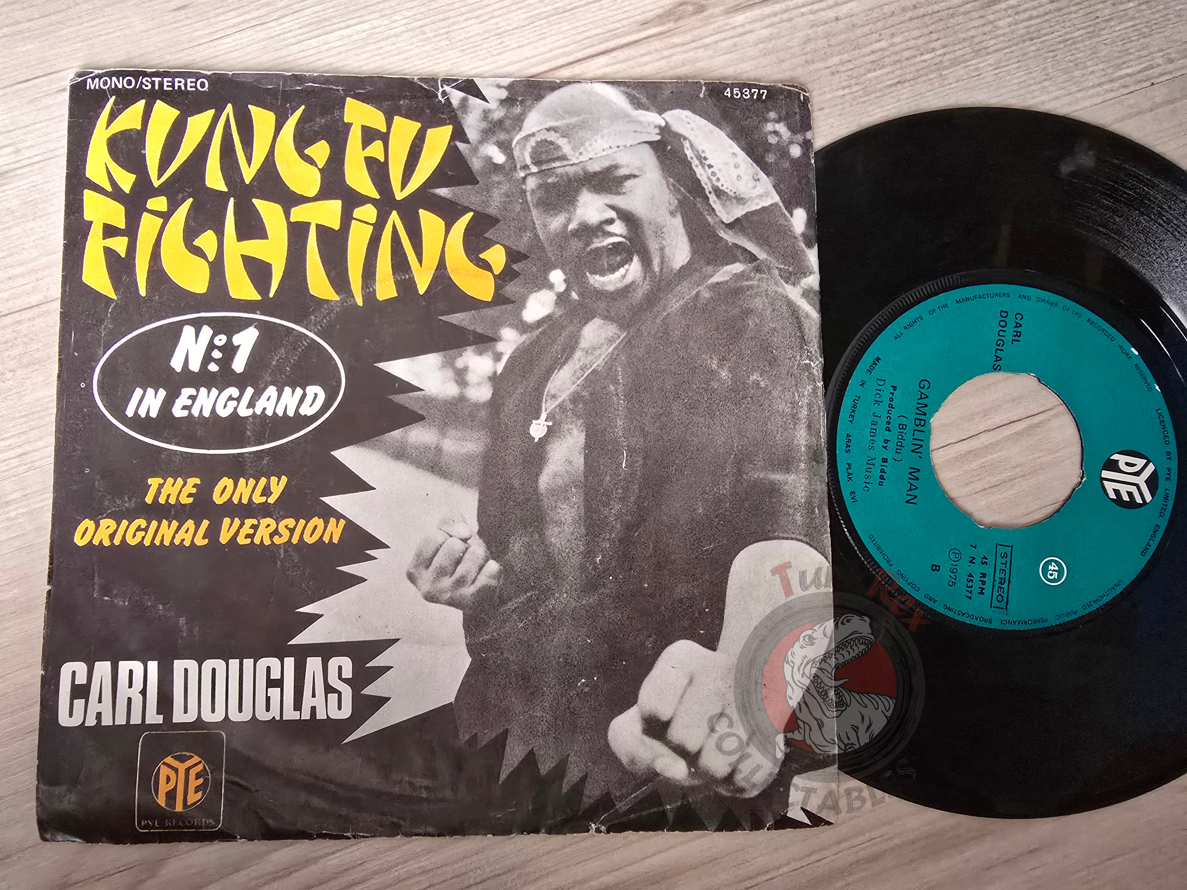 Carl Douglas – Kung Fu Fighting 7" Turkish Pressing Vinyl Turkey Edition