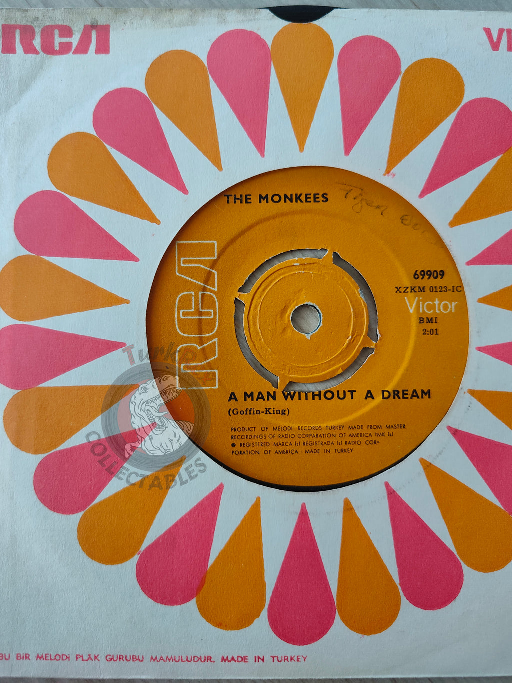 The Monkees – Tear Drop City 7" Turkish Pressing Vinyl Turkey Edition