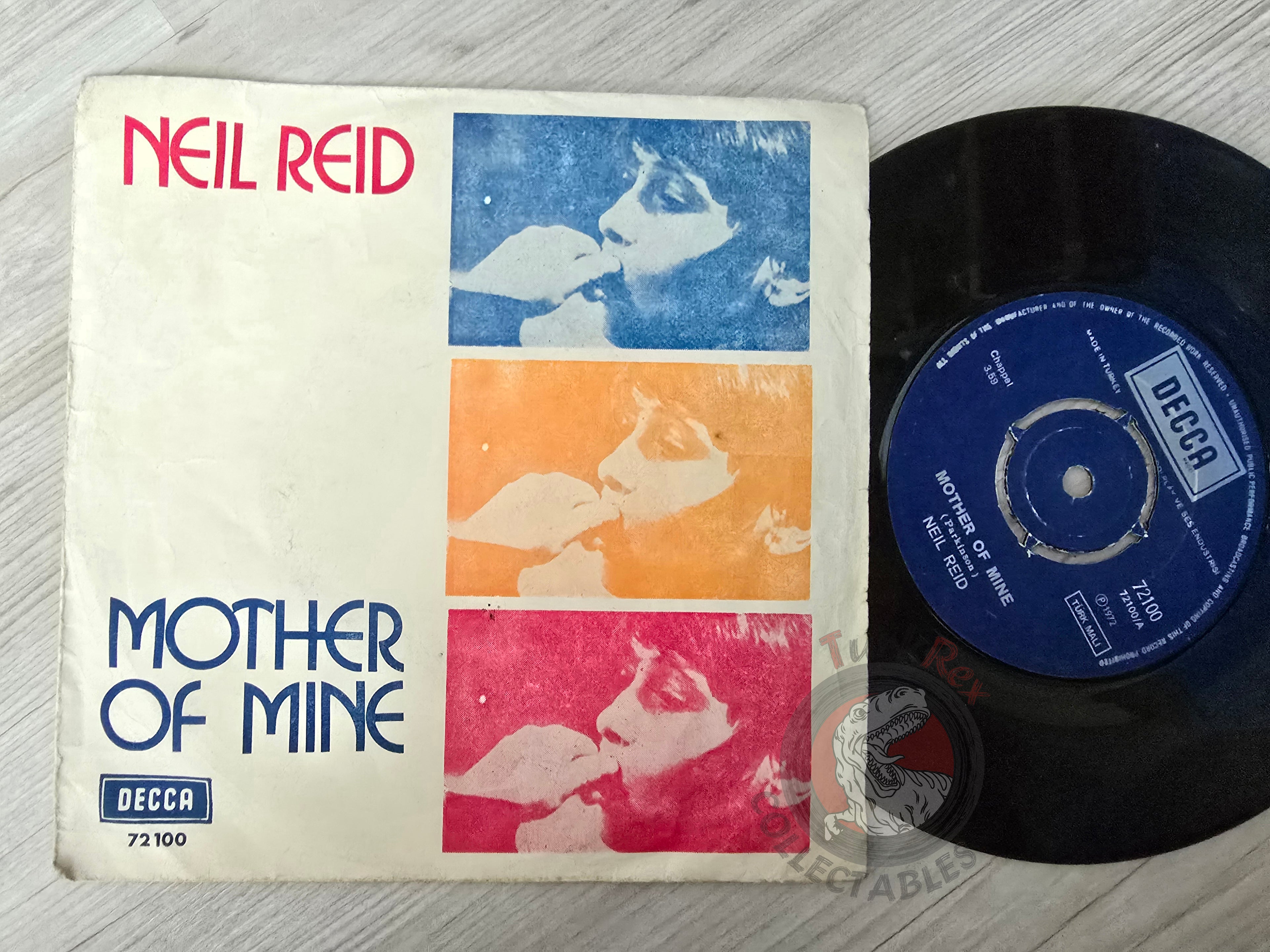 Neil Reid – Mother Of Mine 7" Turkish Pressing Vinyl Turkey Edition