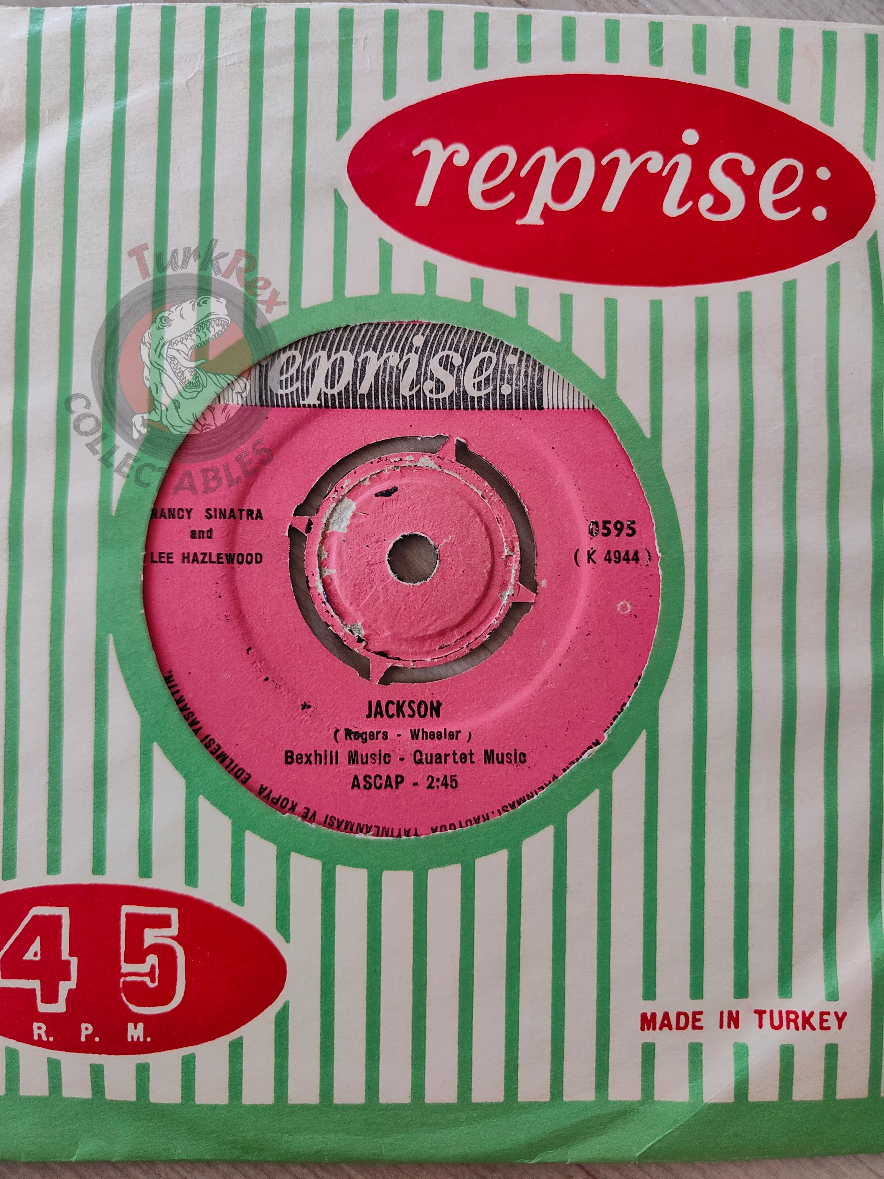 Nancy Sinatra & Lee Hazlewood – You Only Live Twice 7" Turkish Pressing Vinyl Turkey Edition