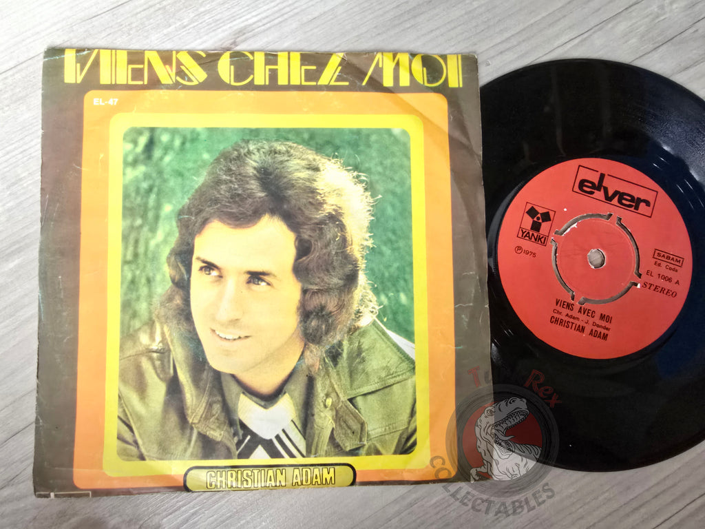 Christian Adam – Viens Chez Moi 7" Turkish Pressing Vinyl Turkey Edition