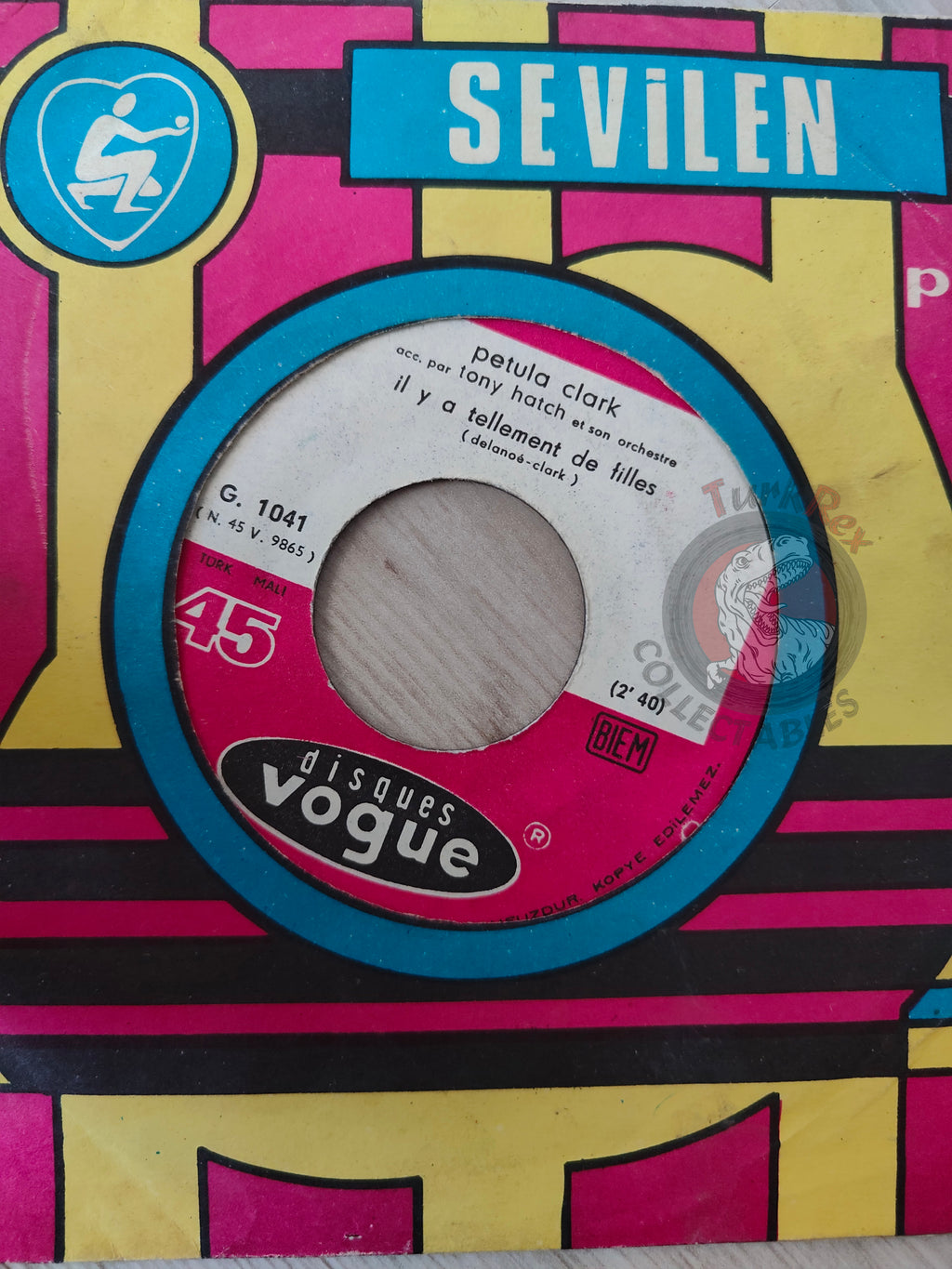 Petula Clark – Chariot 7" Turkish Pressing Vinyl Turkey Edition