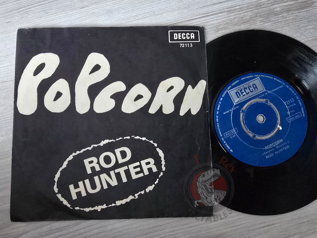 Rod Hunter ‎– Popcorn 7" Turkish Pressing Vinyl Turkey Edition