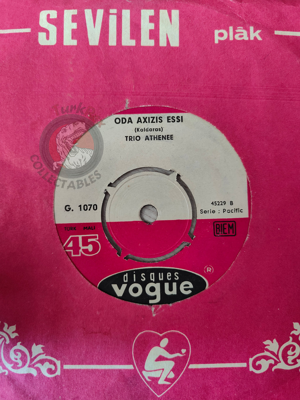 Trio Athénée – Strosse To Stromassou 7" Turkish Pressing Vinyl Turkey Edition
