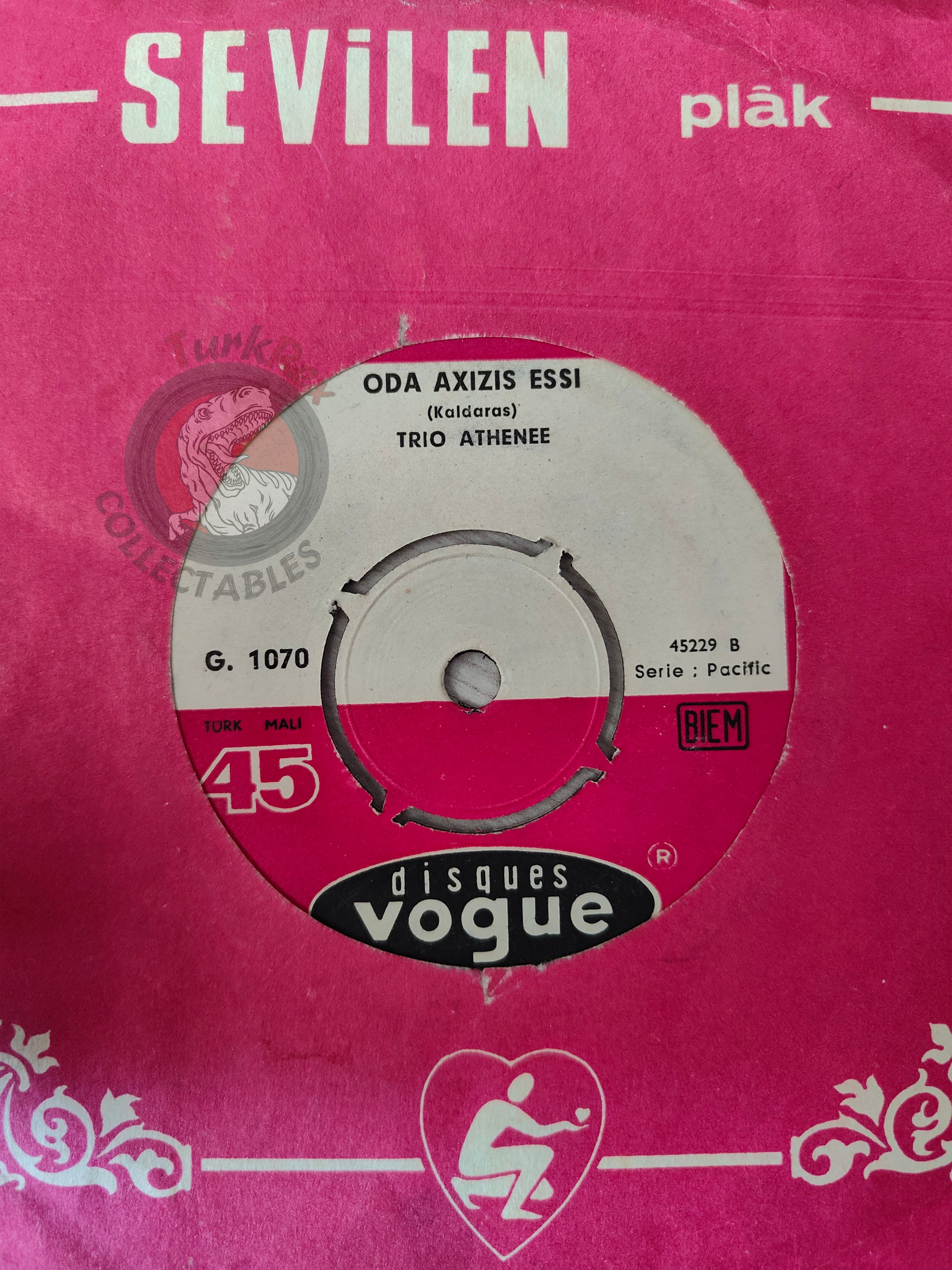Trio Athénée – Strosse To Stromassou 7" Turkish Pressing Vinyl Turkey Edition