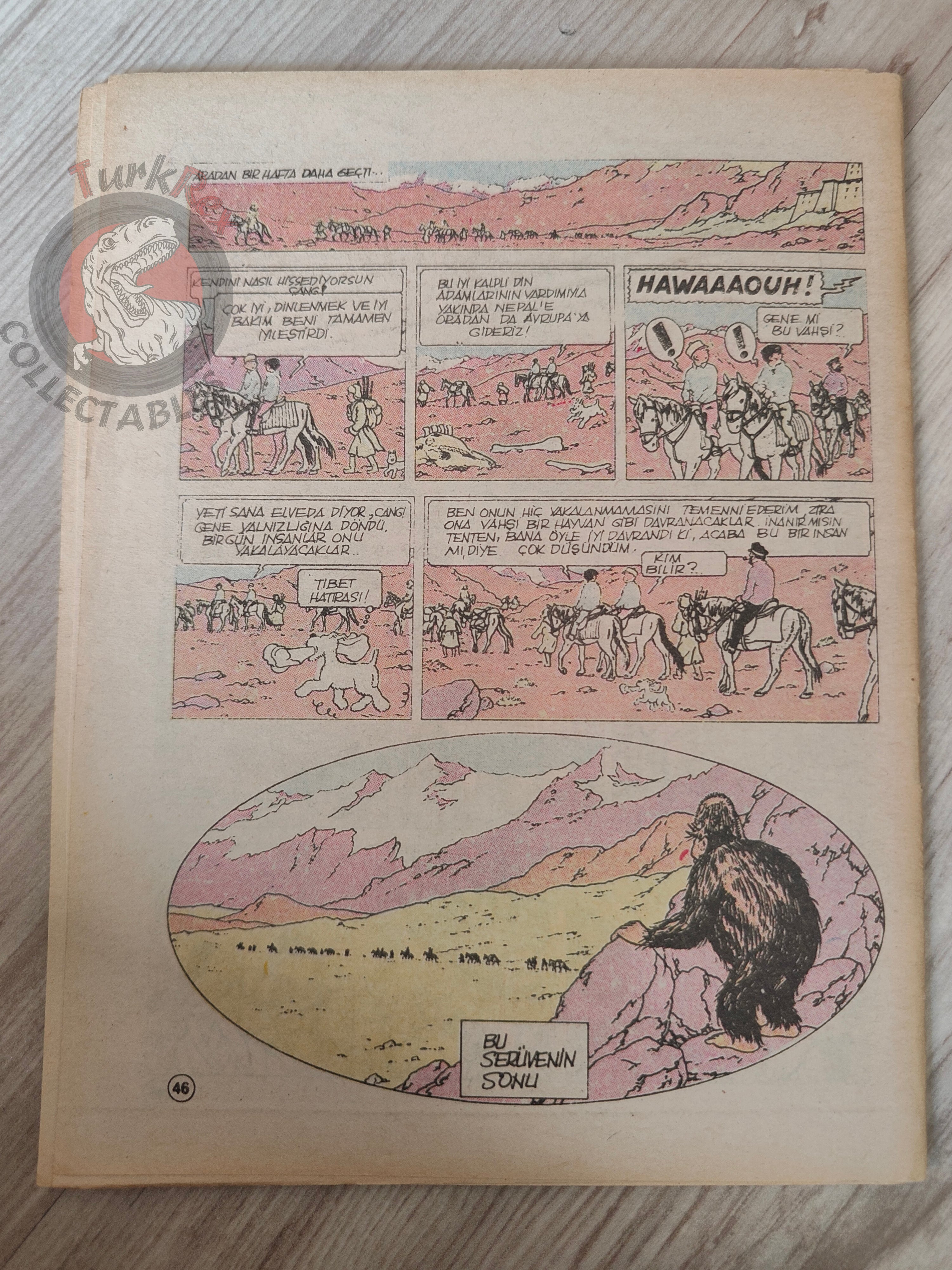 Tintin – Tintin In Tibet 1989 Turkish Edition Comic Turkey