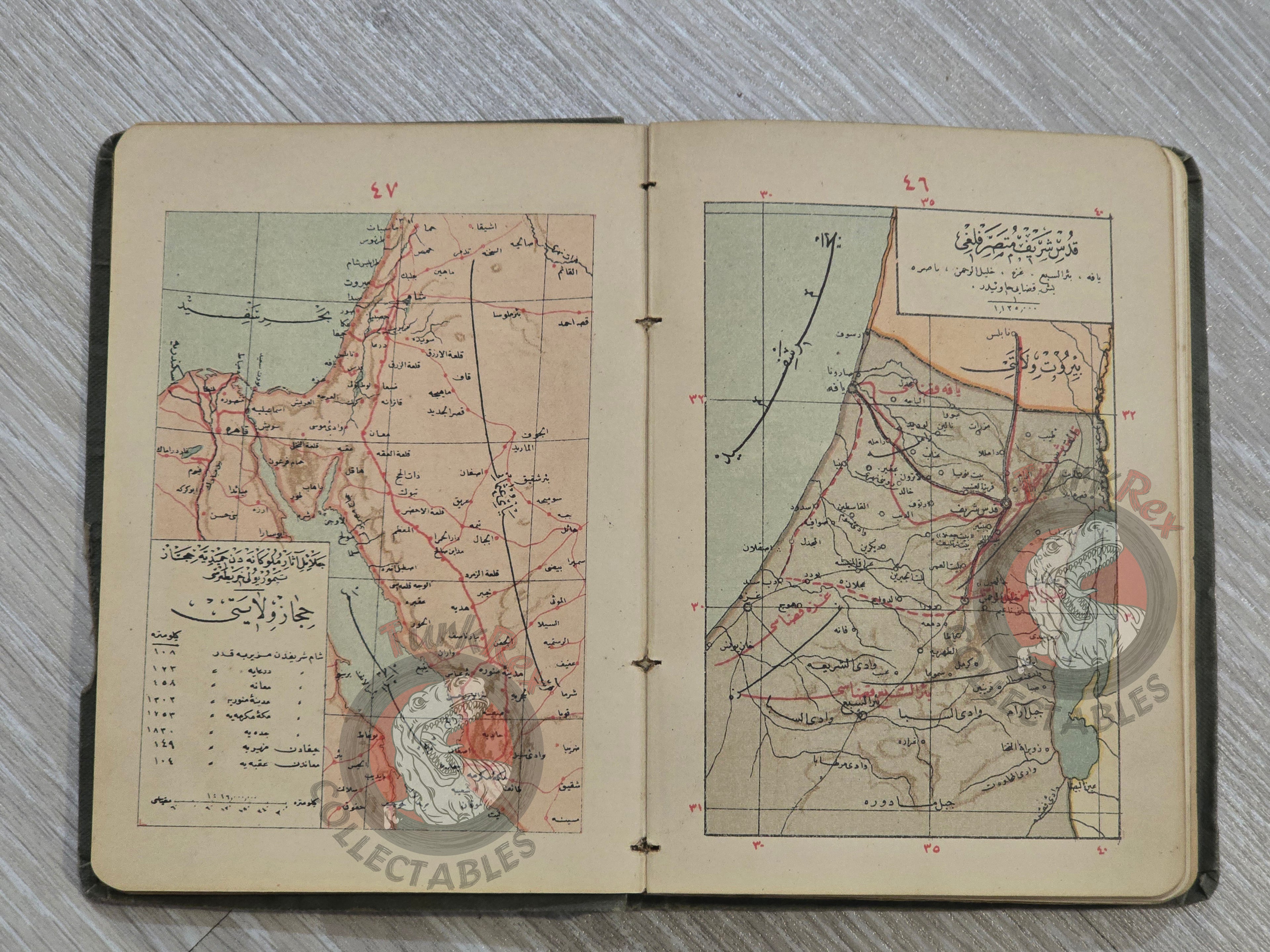 Memalik-i Osmaniye Pocket Atlas 1905 Rare Ottoman Atlas by İbrahim Hilmi
