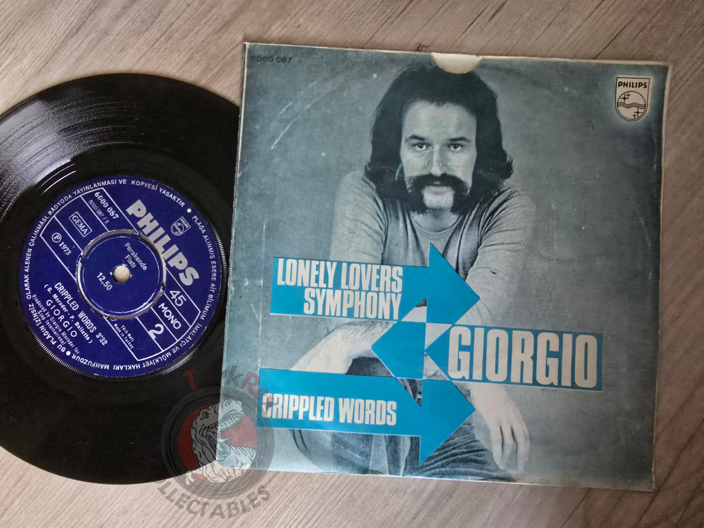 Giorgio – Lonely Lovers' Symphony / Crippled Words 7" Turkish Pressing Vinyl Turkey Edition