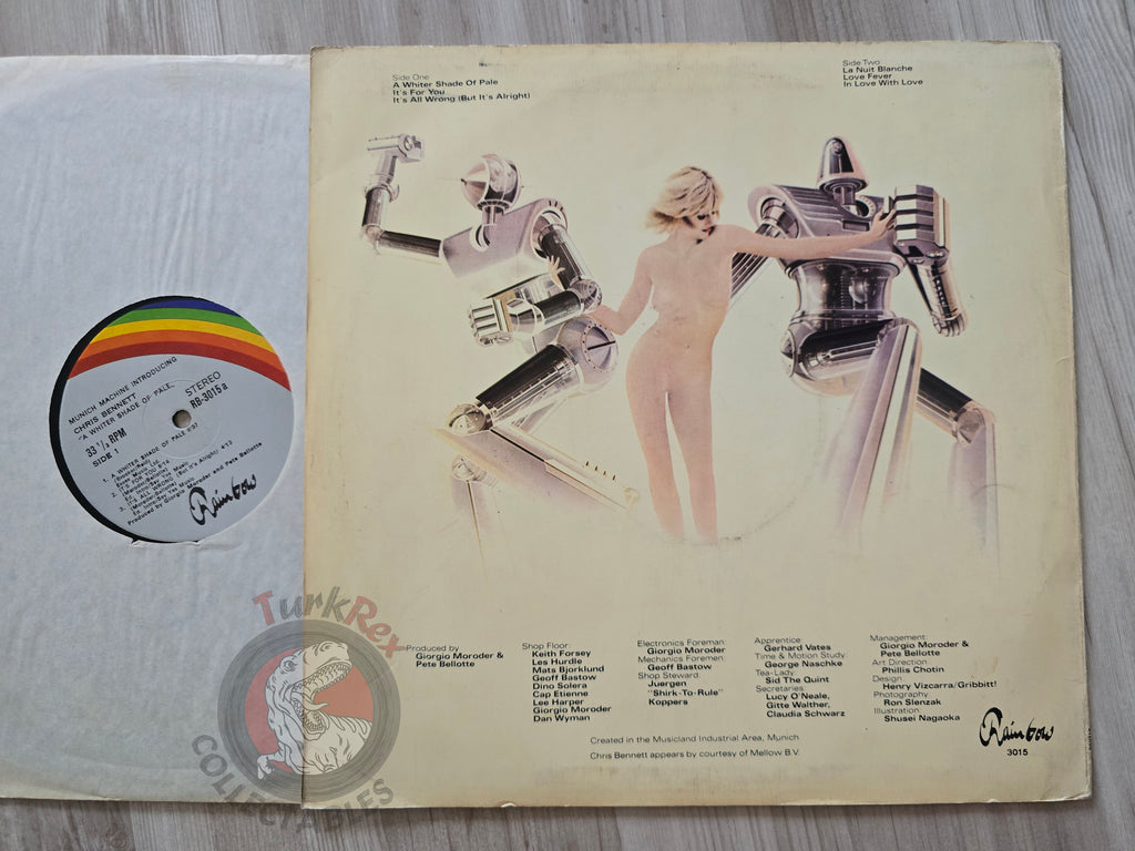 Munich Machine Introducing Chris Bennett – A Whiter Shade Of Pale Turkish Pressing Vinyl Turkey Edition