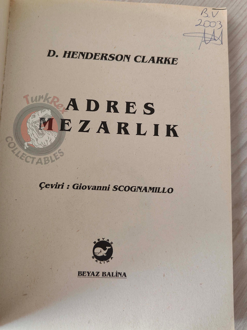 Donald Henderson Clarke – Alabam 2000 1st Turkish Book Turkey