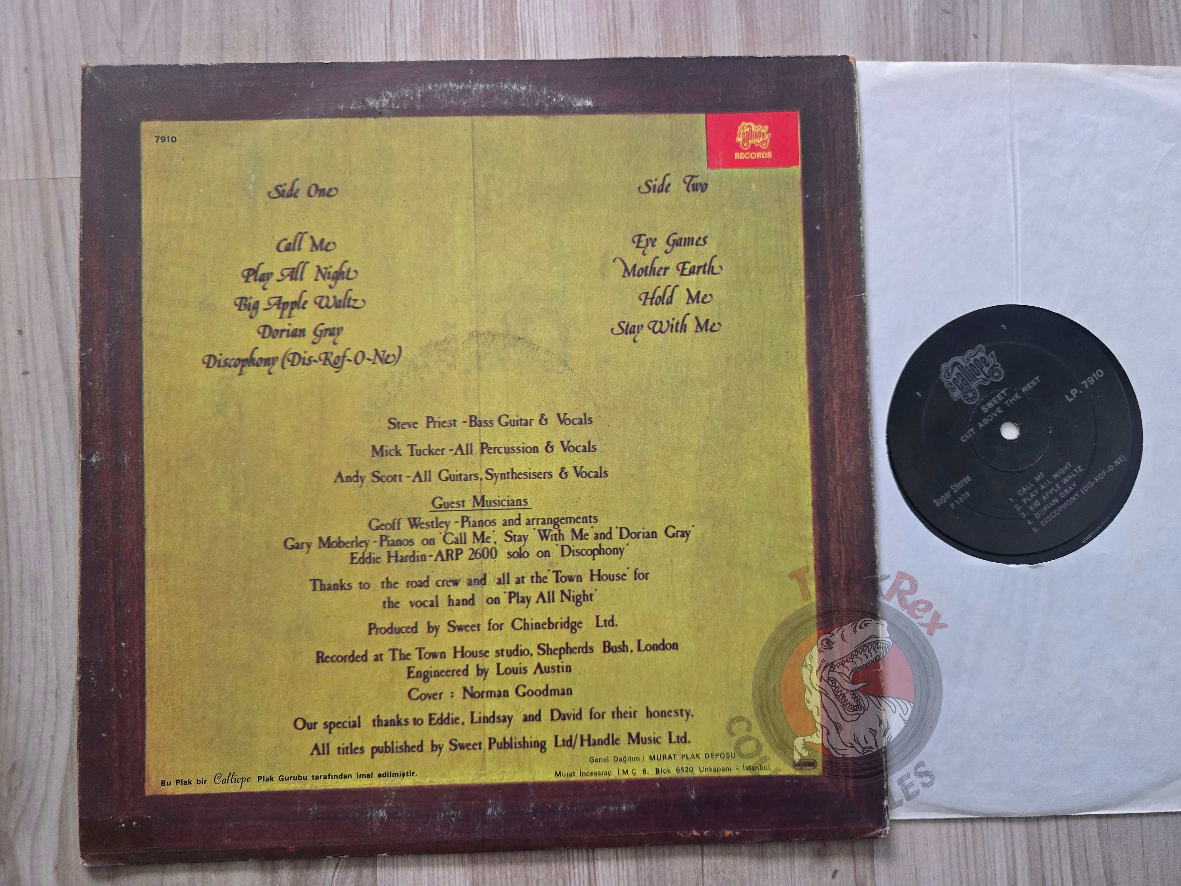 The Sweet – Cut Above The Rest Turkish Pressing Vinyl Turkey Edition
