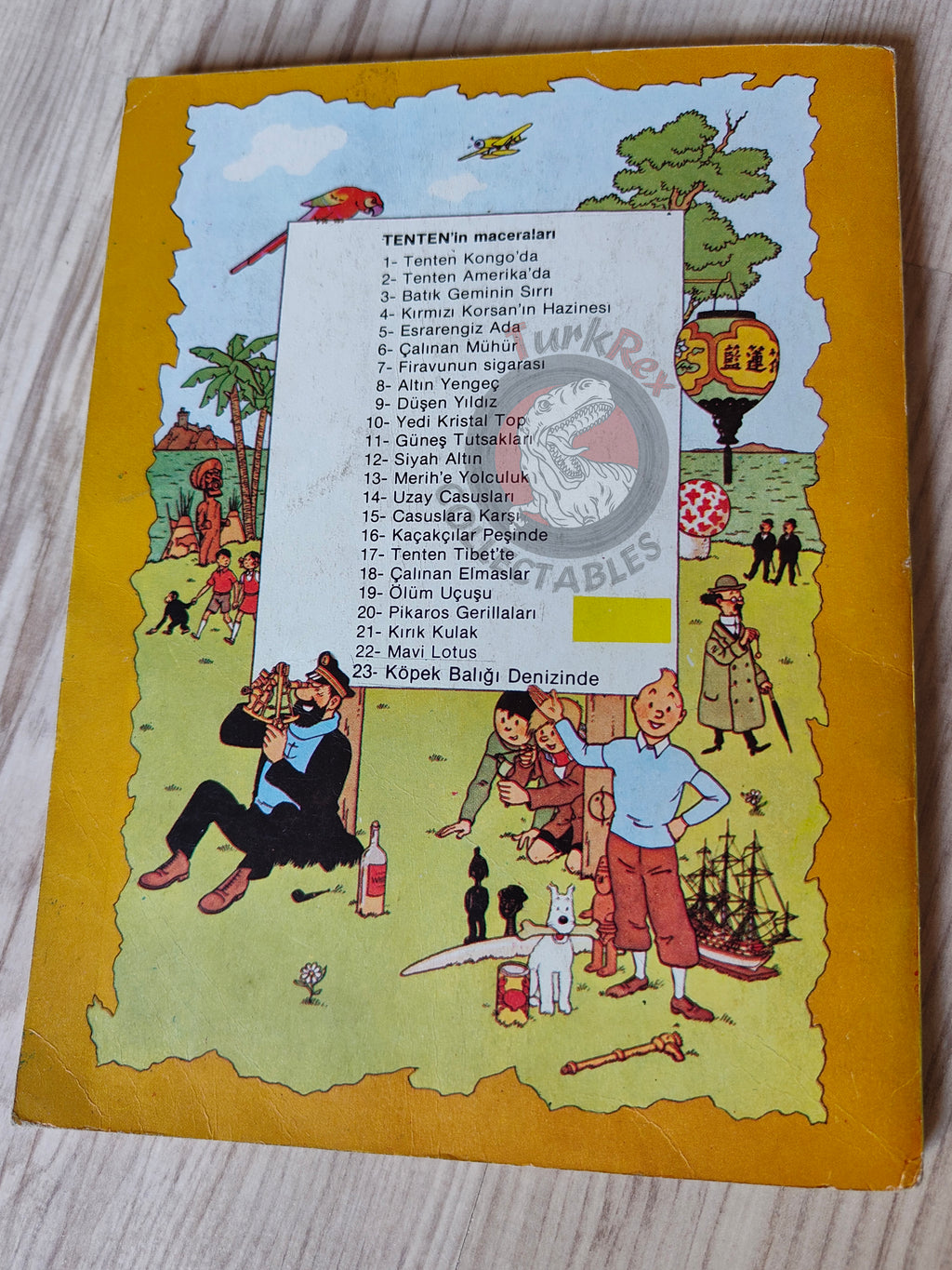 Tintin – The Red Sea Sharks mid 1980s Turkish Edition Comic Turkey 2