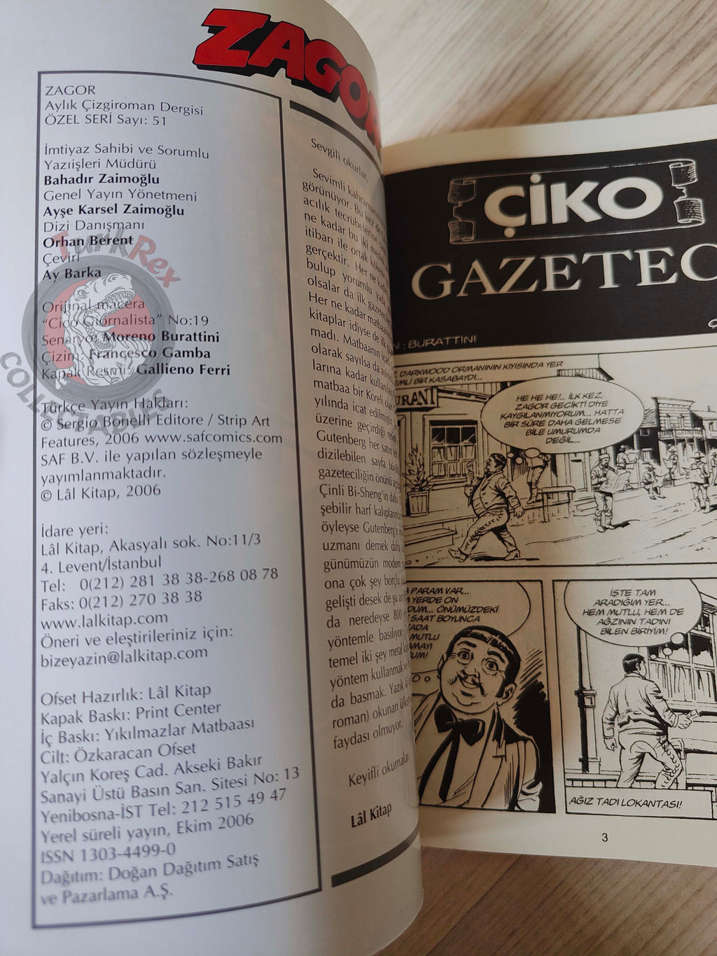 Zagor Cico #51 2006 Cico Giornalista Turkish Comic Turkey #19