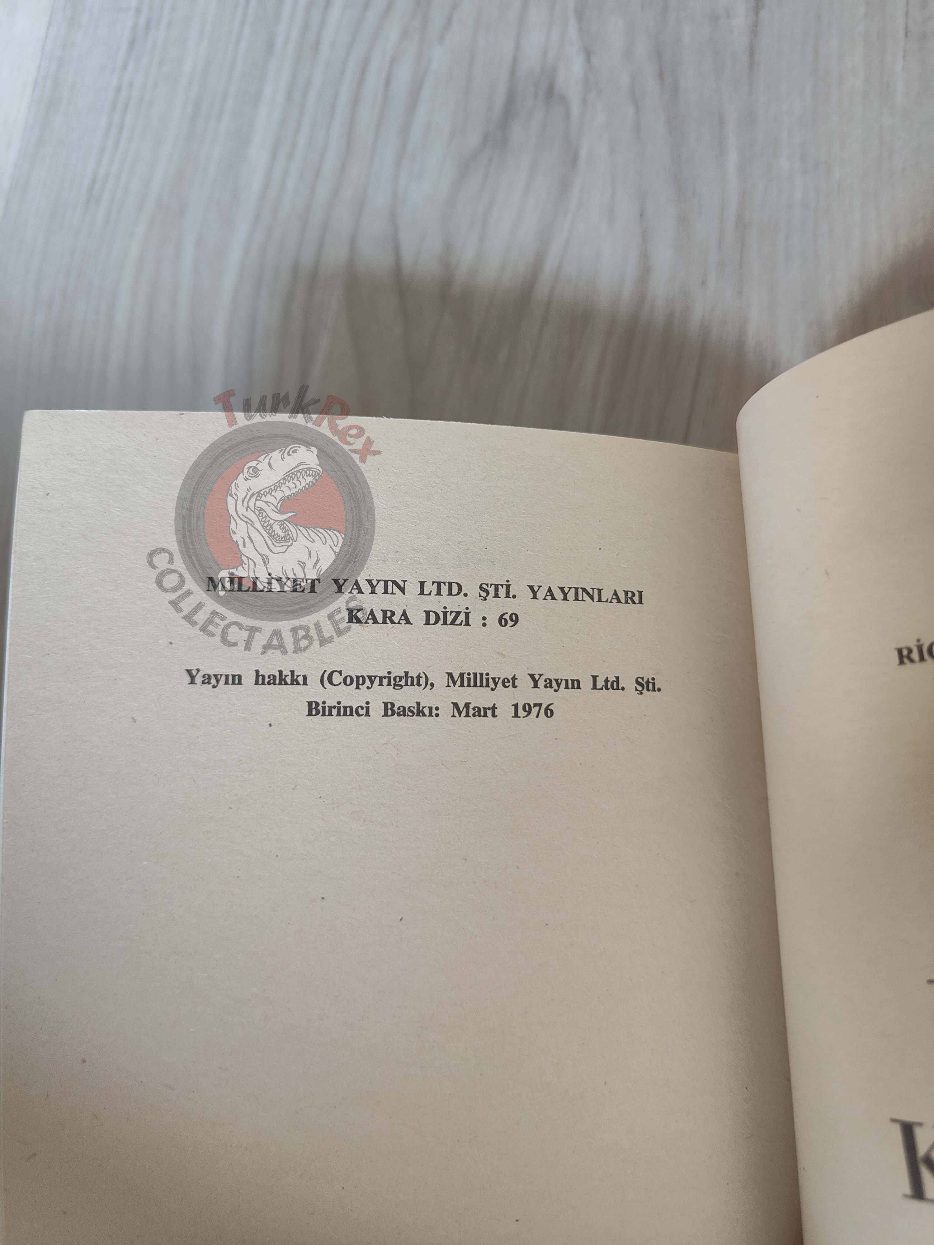 Richard Stark – The Green Eagle Score 1976 1st Turkish Book Turkey