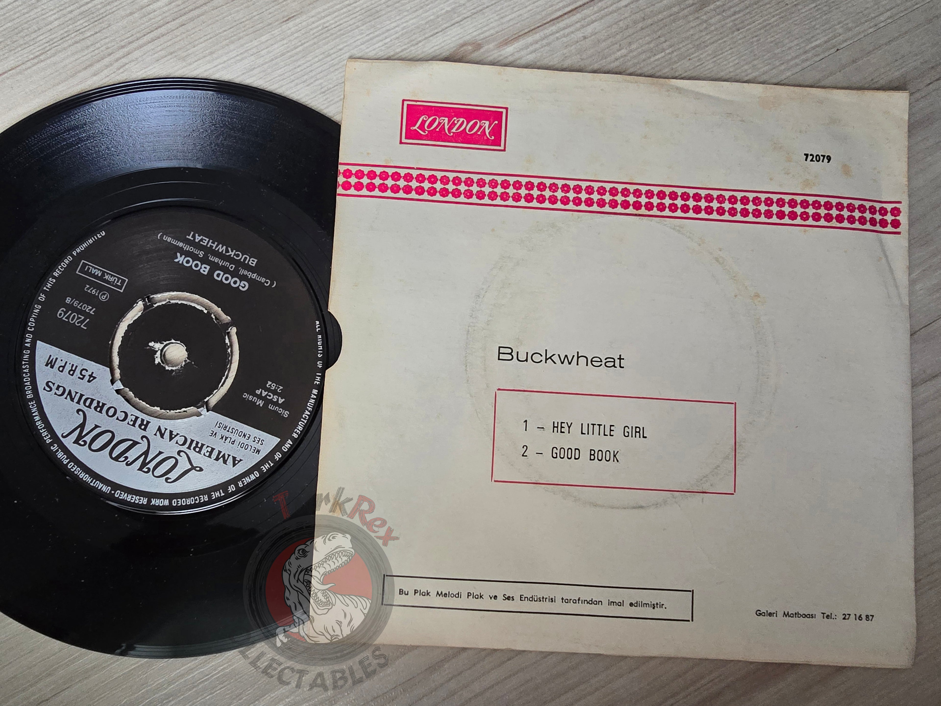 Buckwheat – Hey Little Girl 7" Turkish Pressing Vinyl Turkey Edition Promo