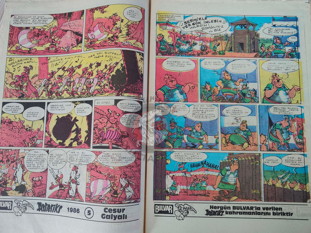 Asterix – Asterix in Belgium 1986 Turkish Edition Comic Turkey