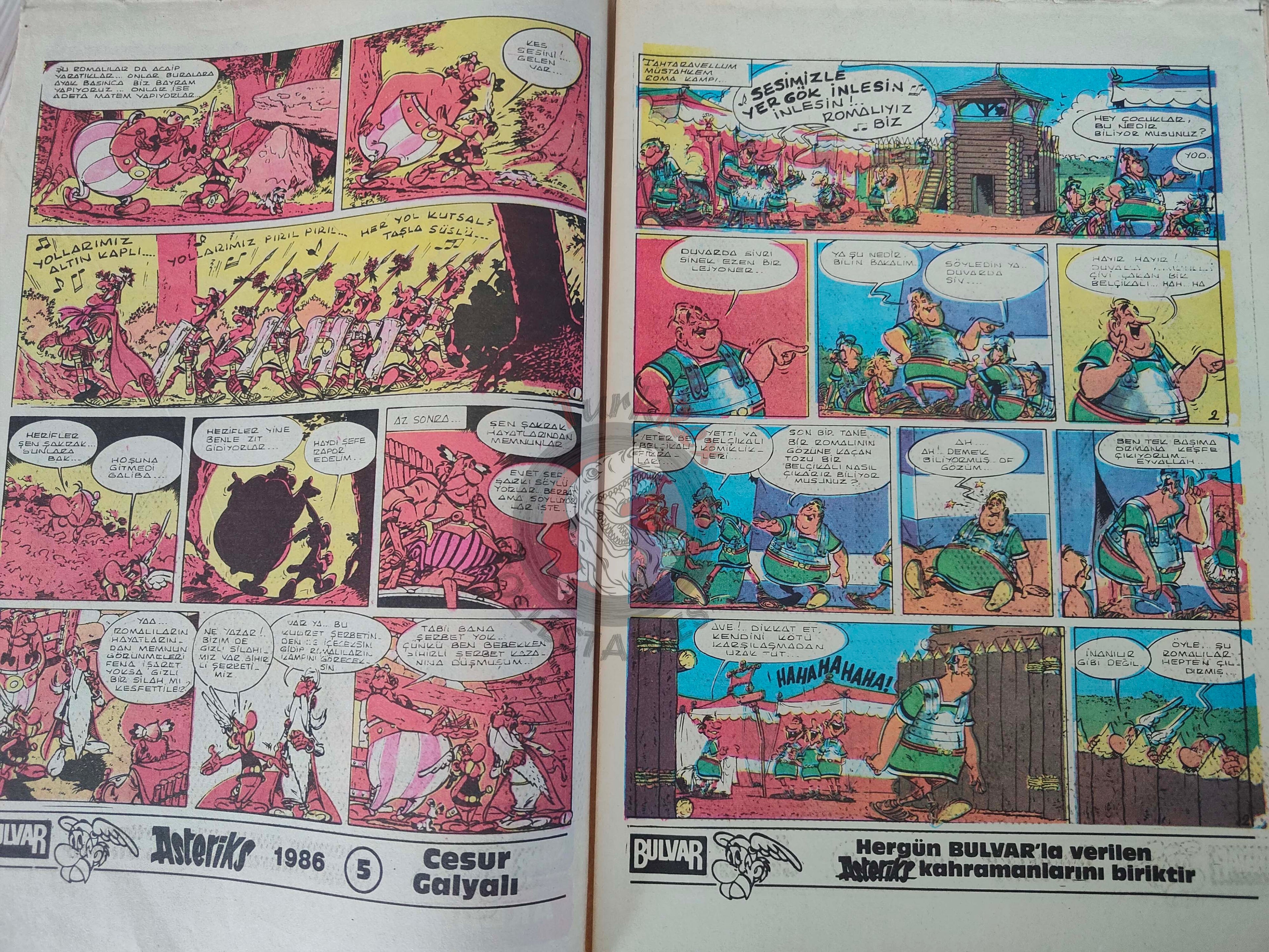 Asterix – Asterix in Belgium 1986 Turkish Edition Comic Turkey