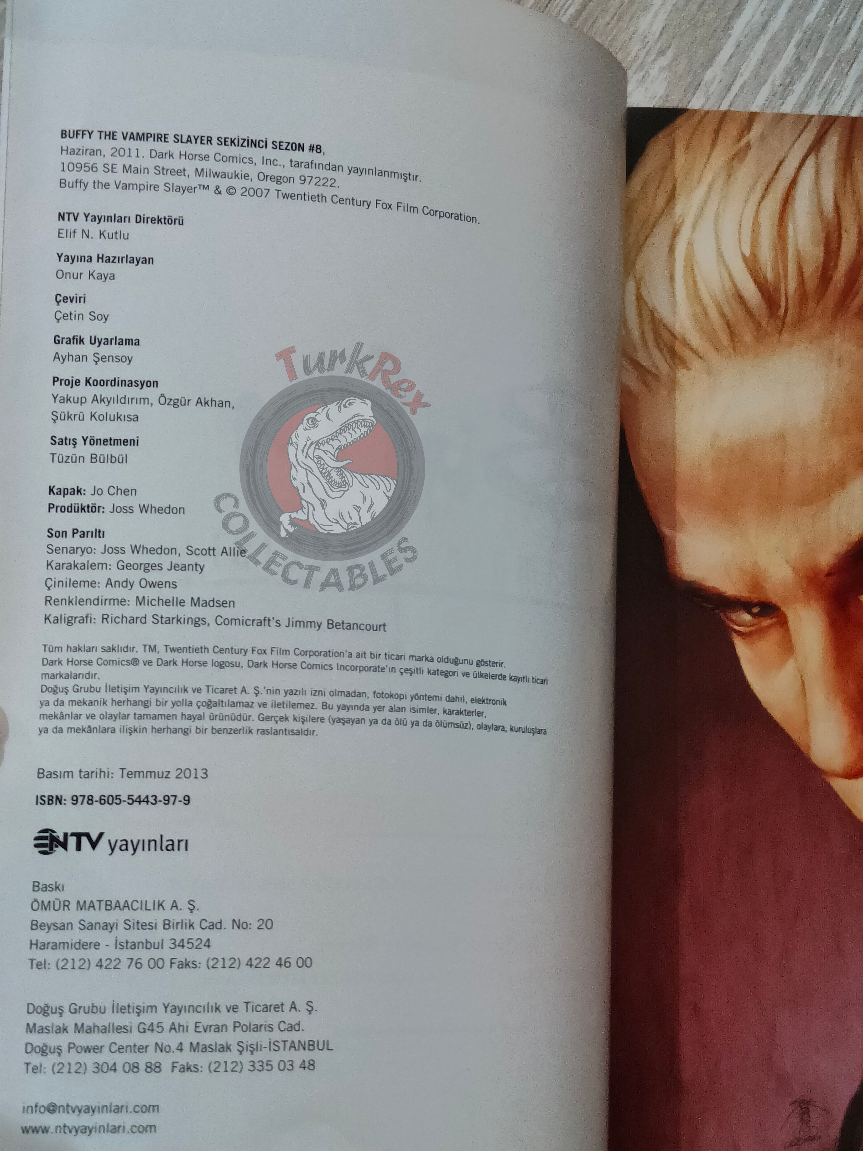 Buffy the Vampire Slayer Season 8  –  Volume #8 Turkish Comic Turkey