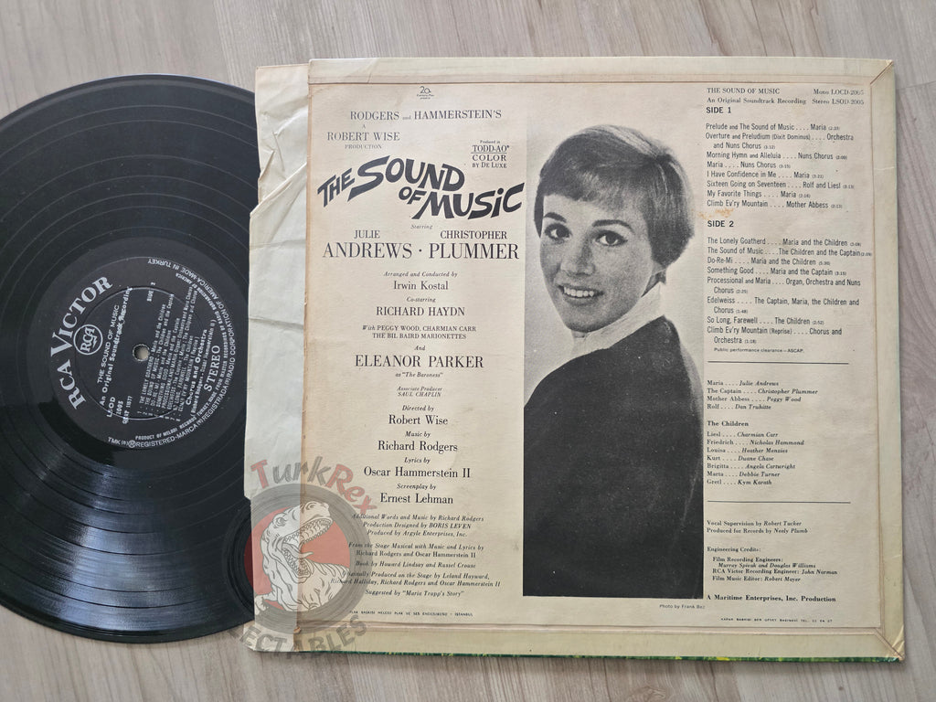The Sound Of Music OST – Rodgers And Hammerstein / Julie Andrews Turkish Pressing Vinyl Turkey Edition