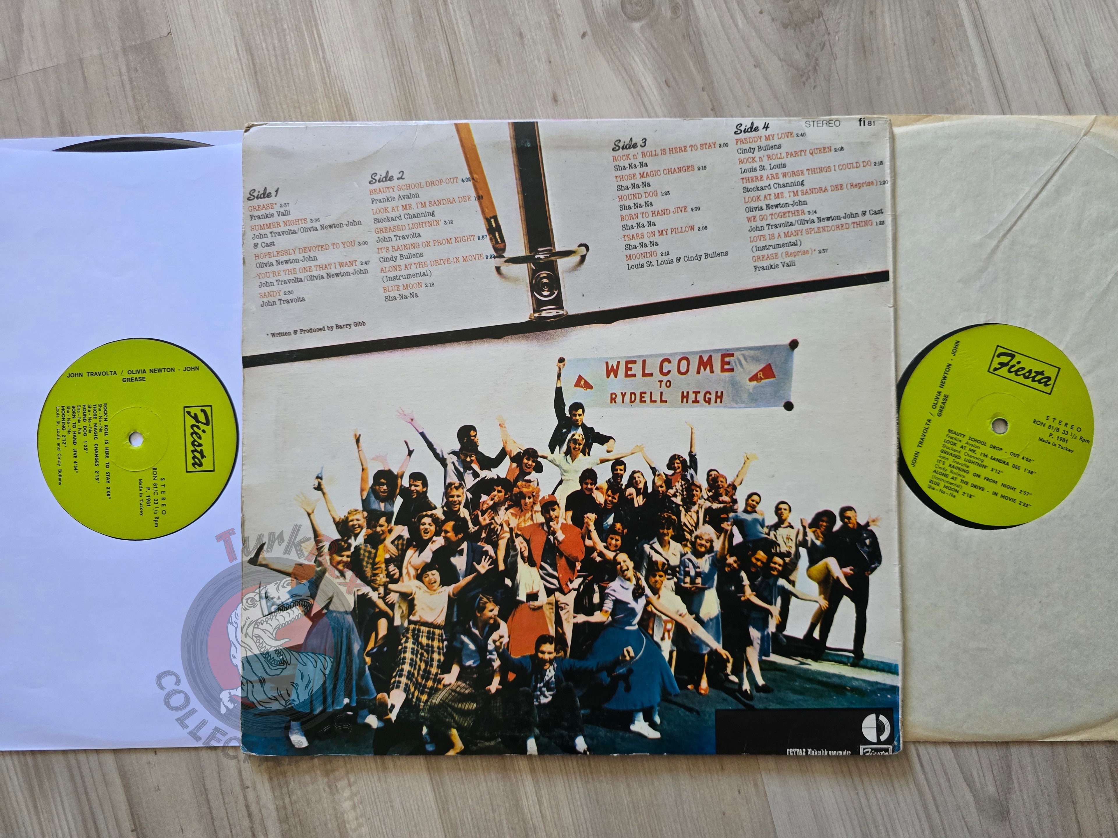 Grease (The Original Soundtrack From The Motion Picture) Turkish Pressing Vinyl Turkey Edition