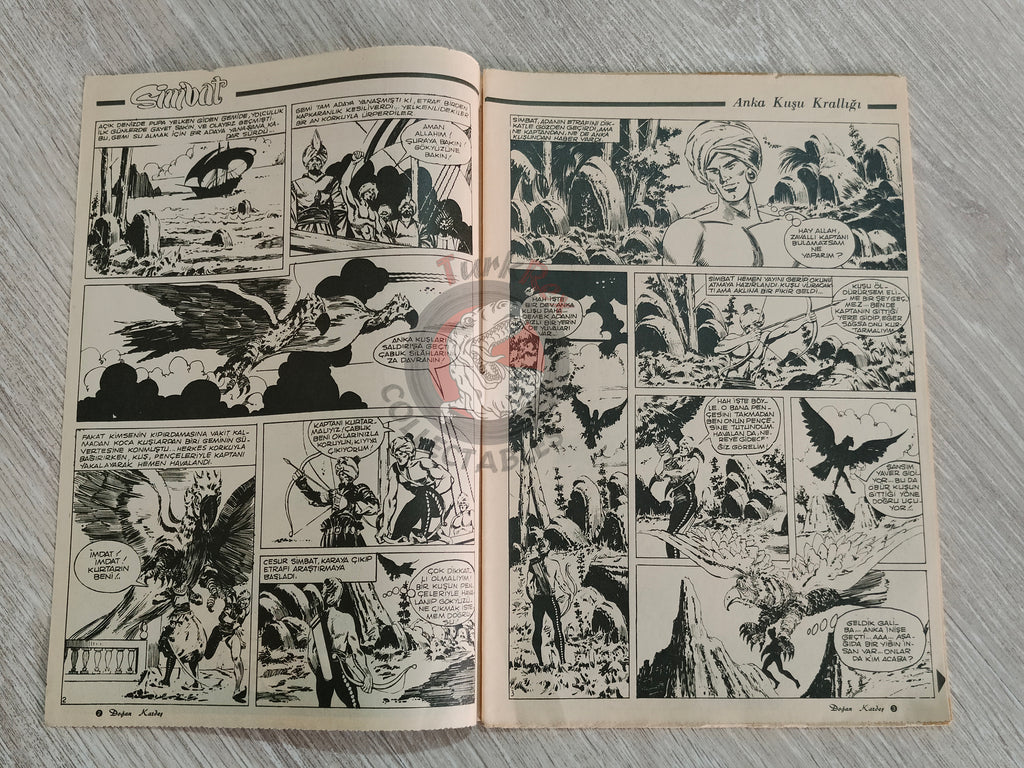 Doğan Kardeş 1971 Magazine #29 Turkish Comic Turkey Sinbad the Sailor Alice In Wonderland