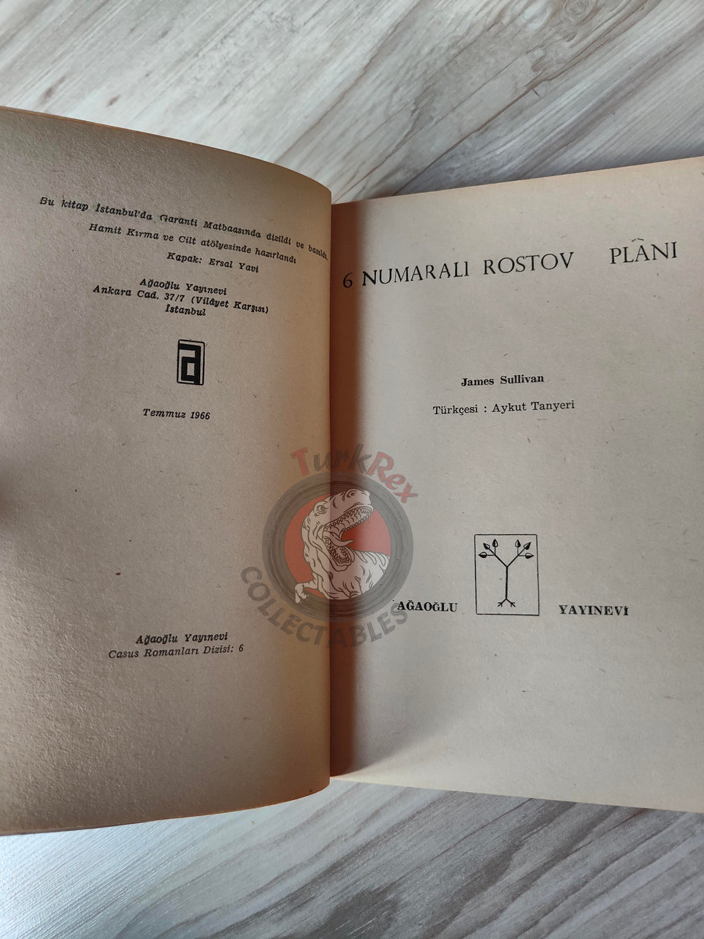 James Sullivan – Fernando Lamas: Rostov Plan 1966 1st Turkish Book Turkey