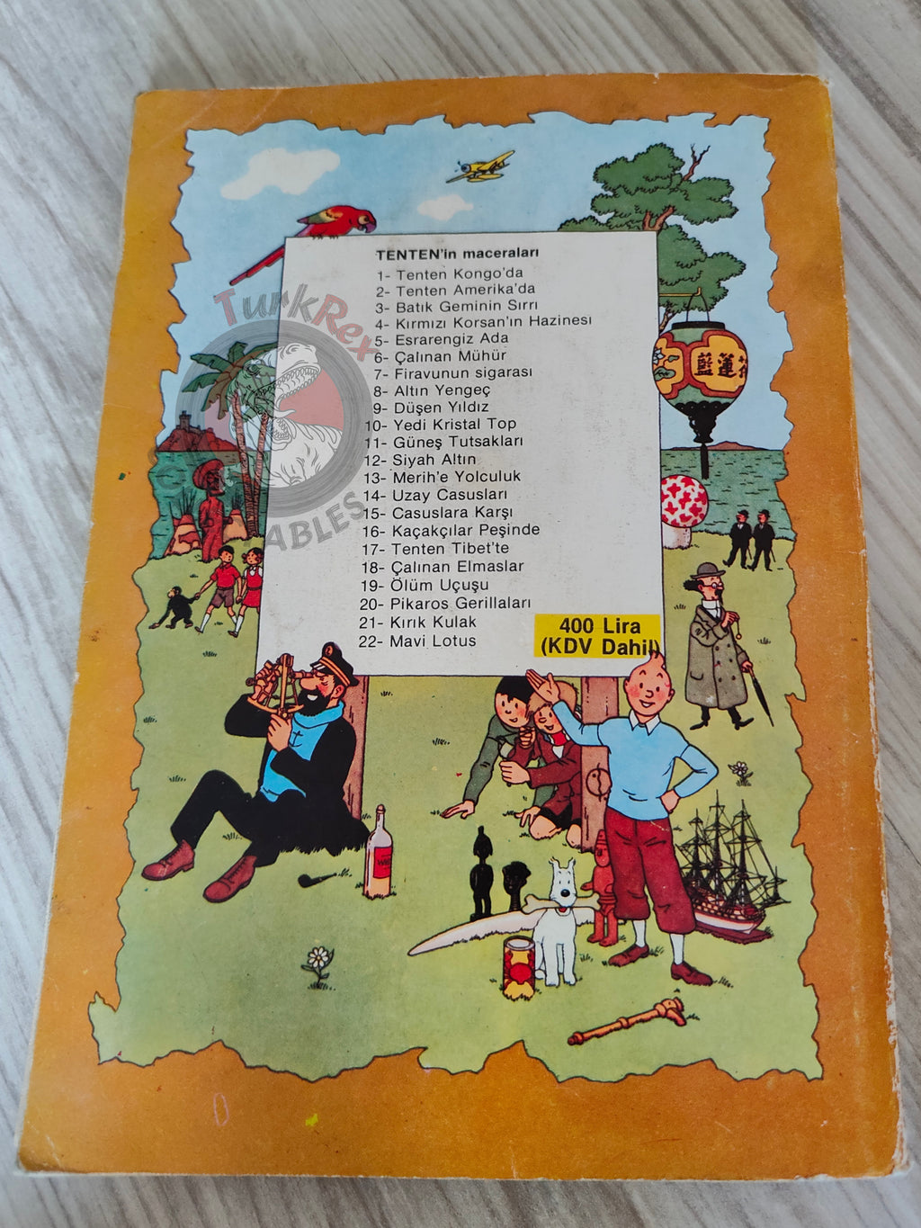 Tintin – Destination Moon mid 1980s Turkish Edition Comic Turkey 2