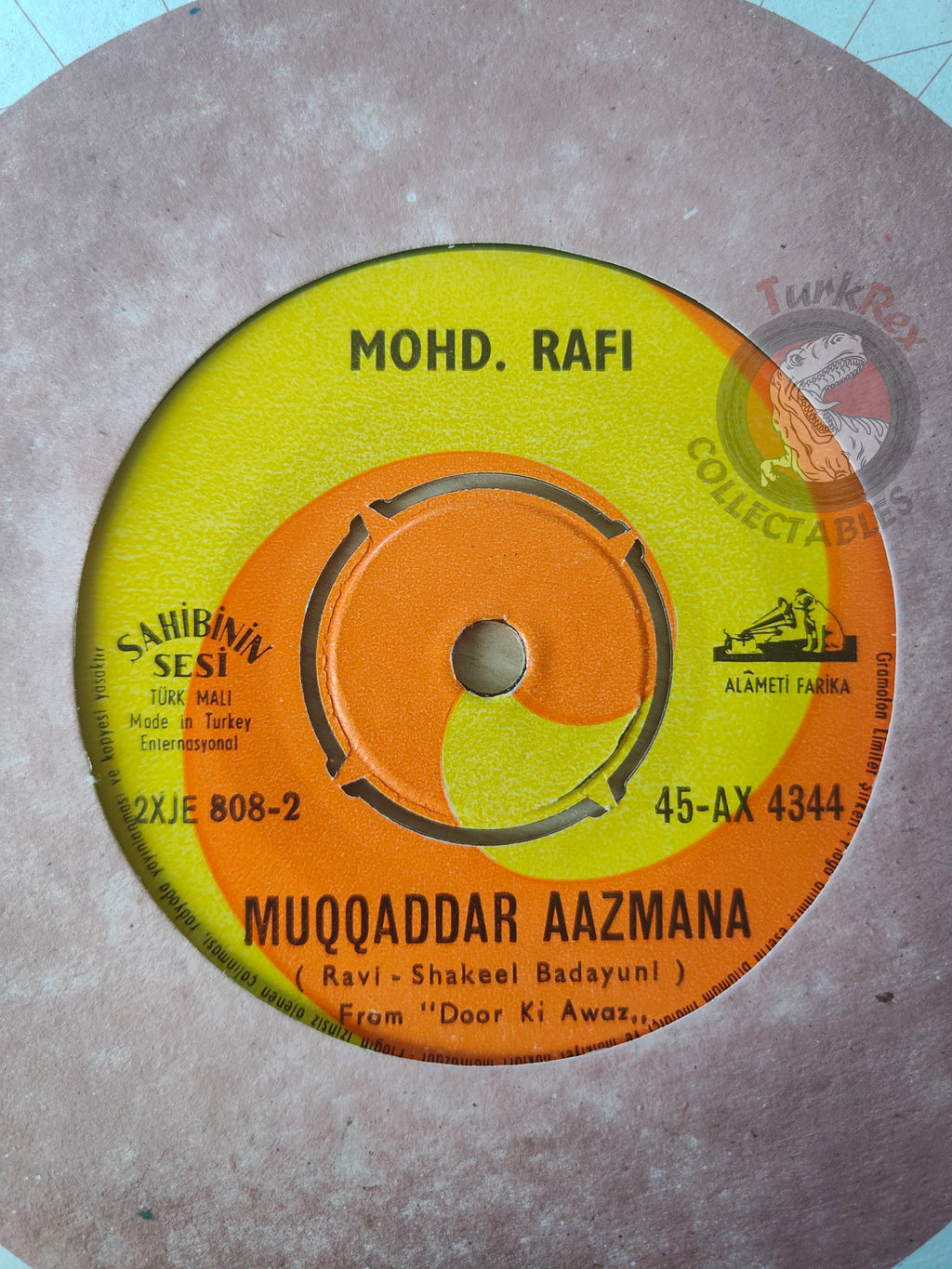 Lata Mangeshkar & Mohammed Rafi - Muqqaddar Aazmana 7" Turkish Pressing Vinyl Turkey Edition