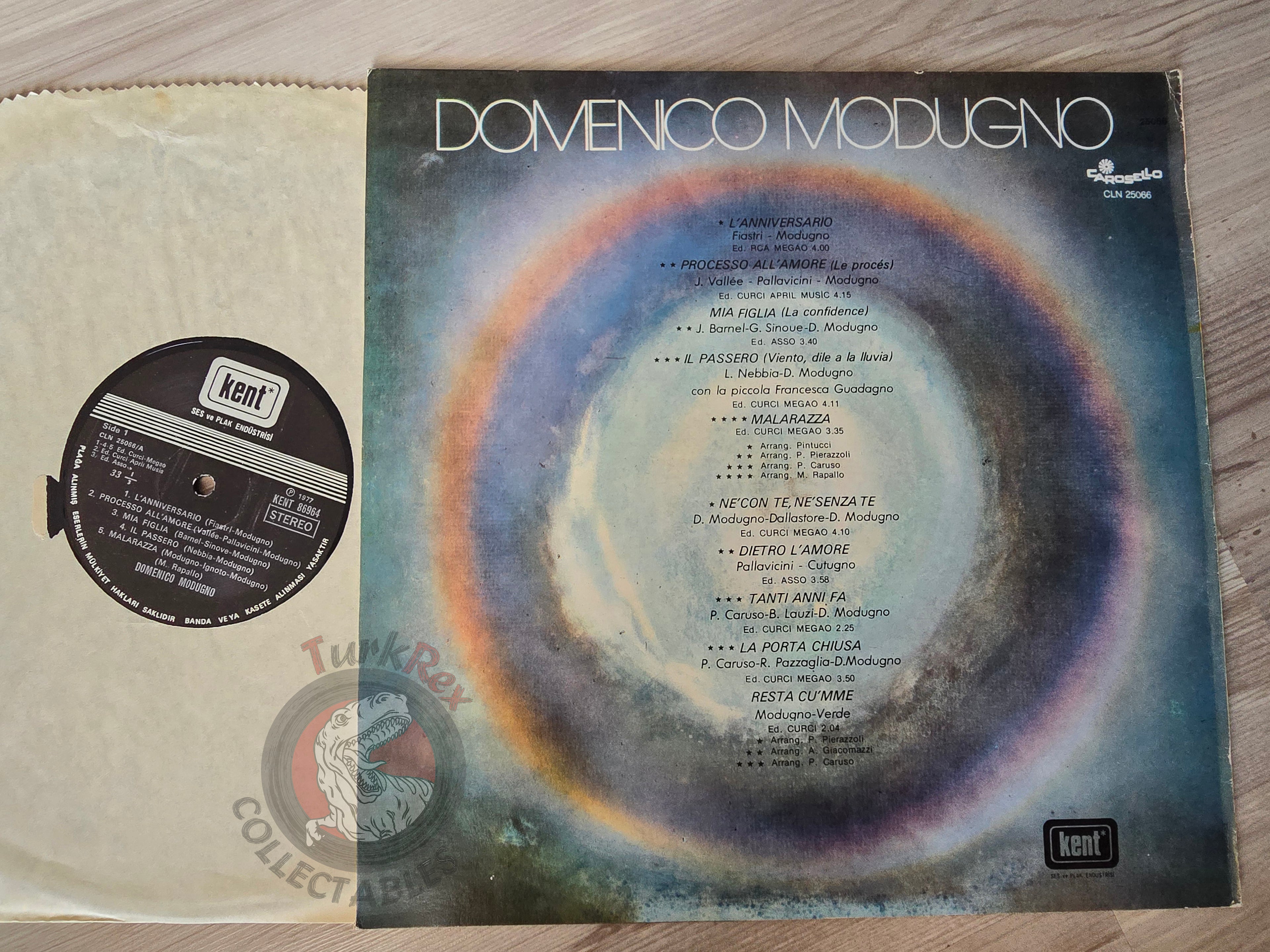 Domenico Modugno – L' Anniversario Turkish Pressing Vinyl Turkey Edition