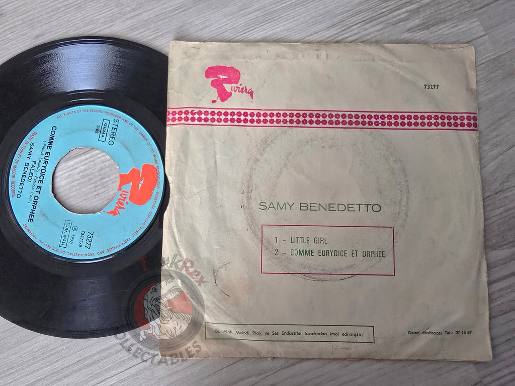 Samy Benedetto – Little Girl 7" Turkish Pressing Vinyl Turkey Edition