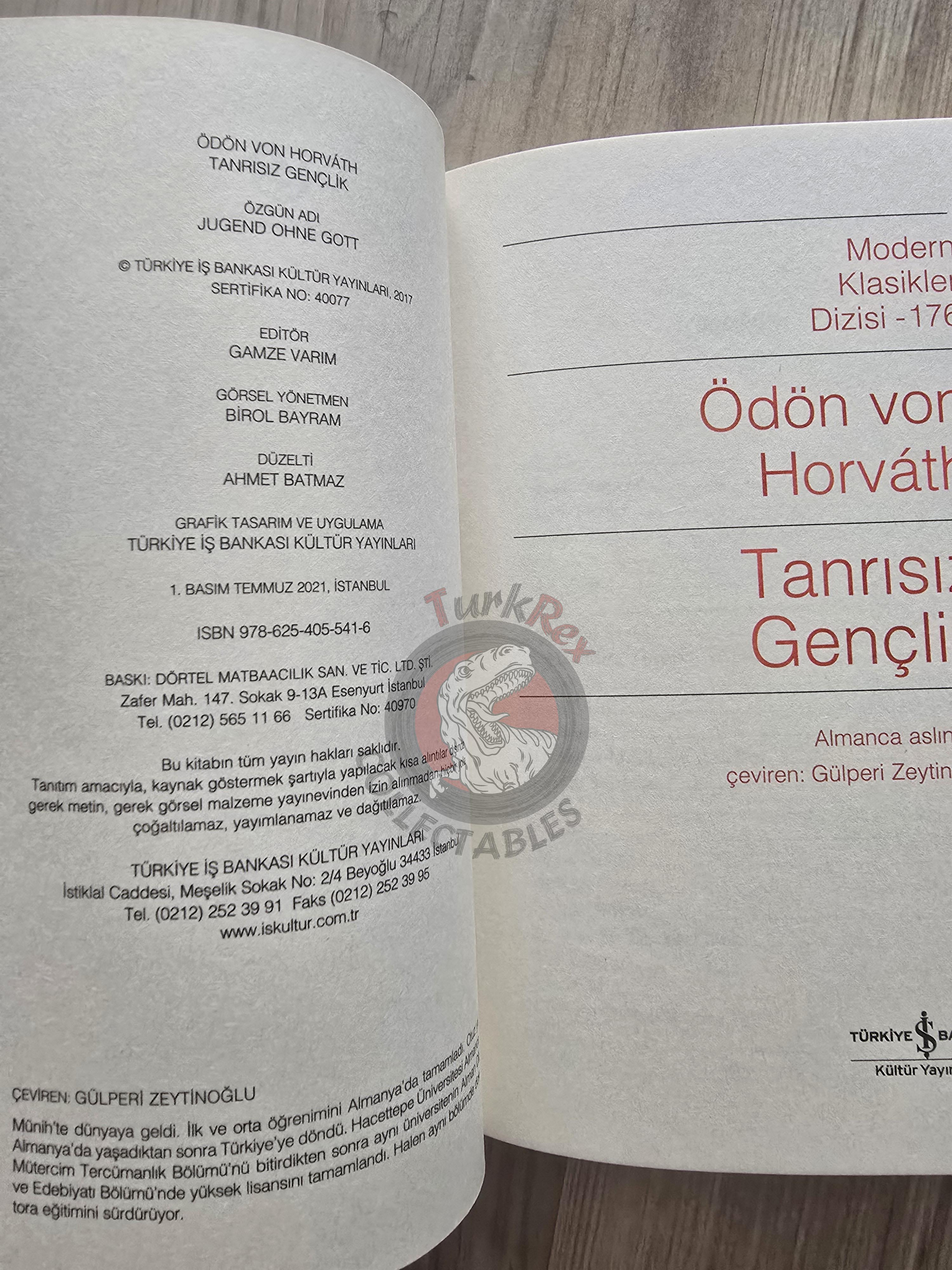 Ödön von Horváth – Jugend Ohne Gott 2021 Turkish Book Turkey