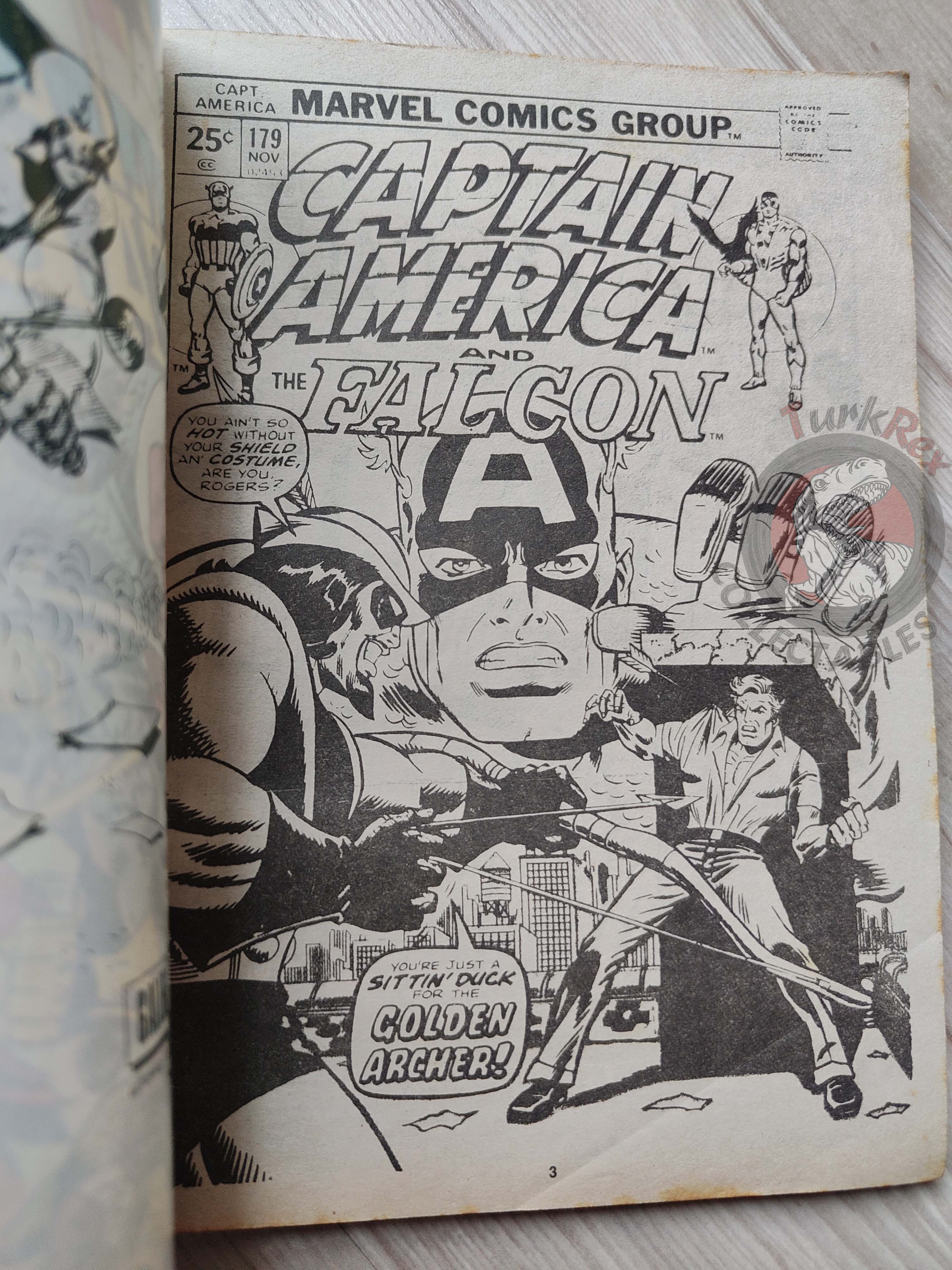 Captain America – Issue #7 1988 Turkish Comic Turkey #179 #180 #181 #182