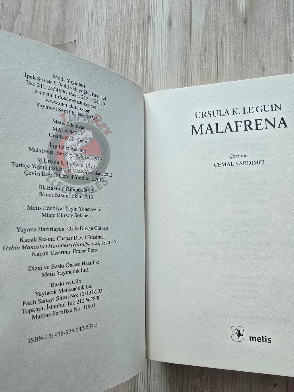 Ursula K. Le Guin – Malafrena 2013 Turkish Book Turkey