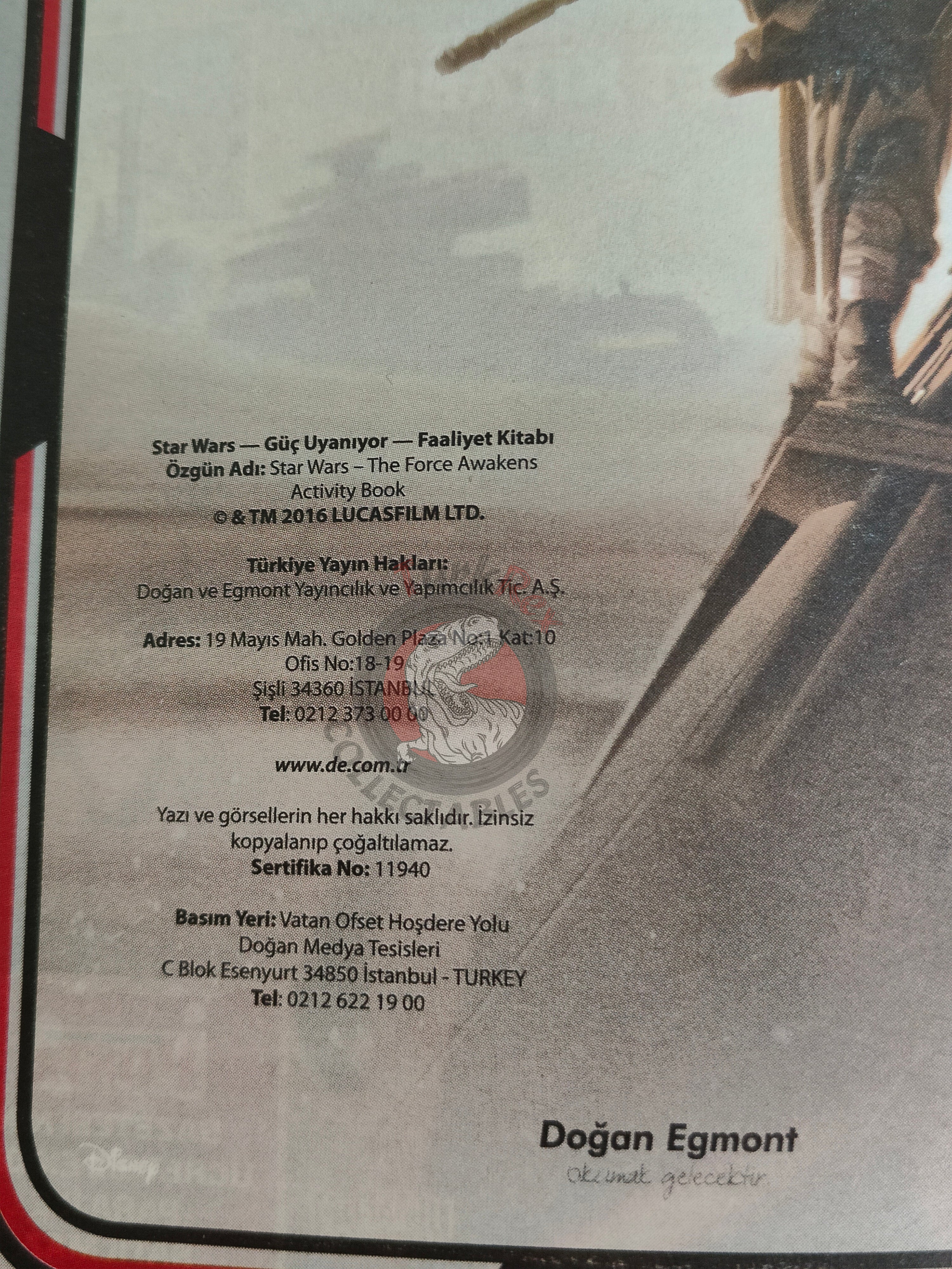 Star Wars: The Force Awakens Activity Book 2016 Turkish Book Turkey