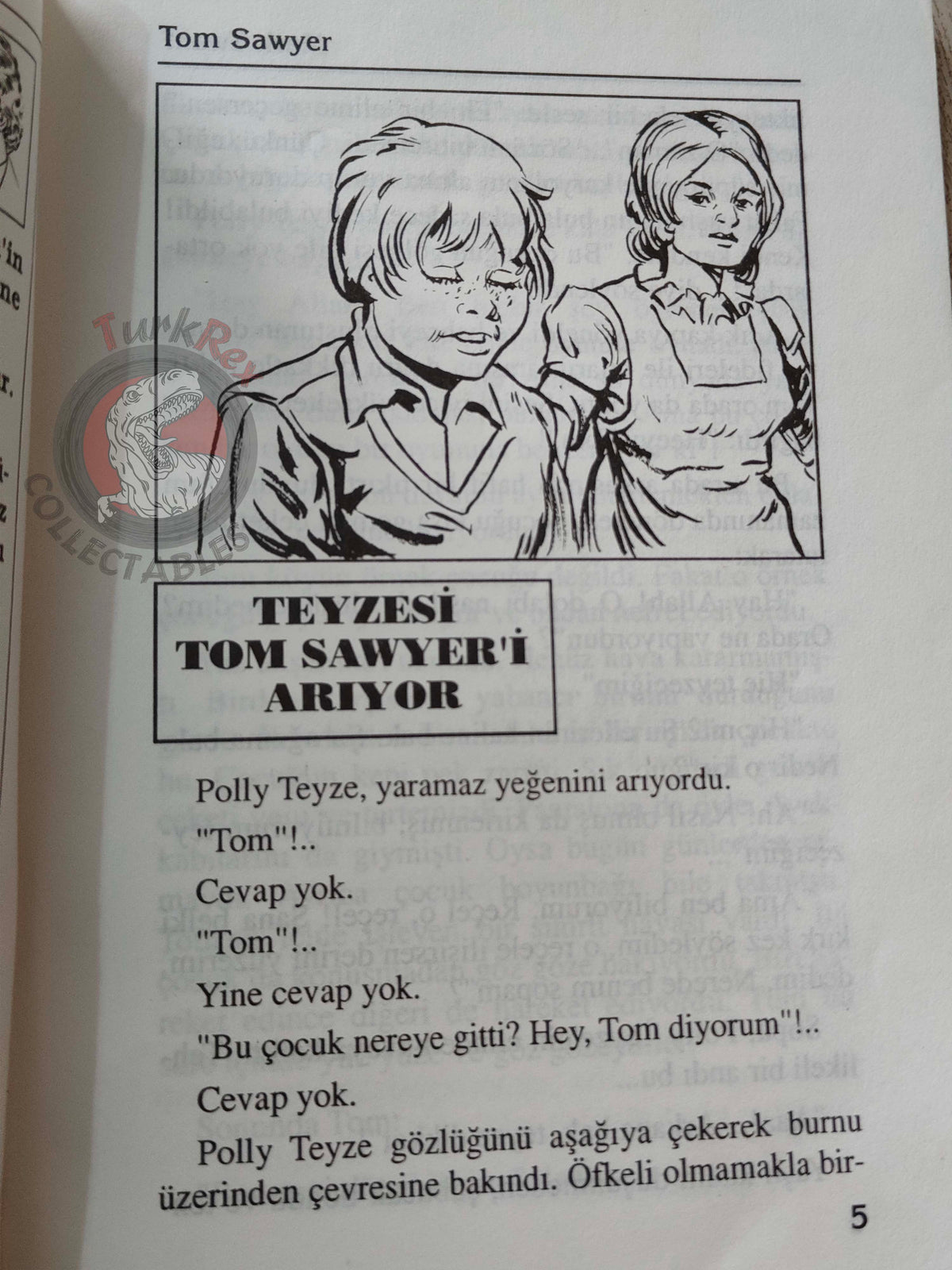 Mark Twain – Tom Sawyer 1997 Turkish Book Turkey Illustrated