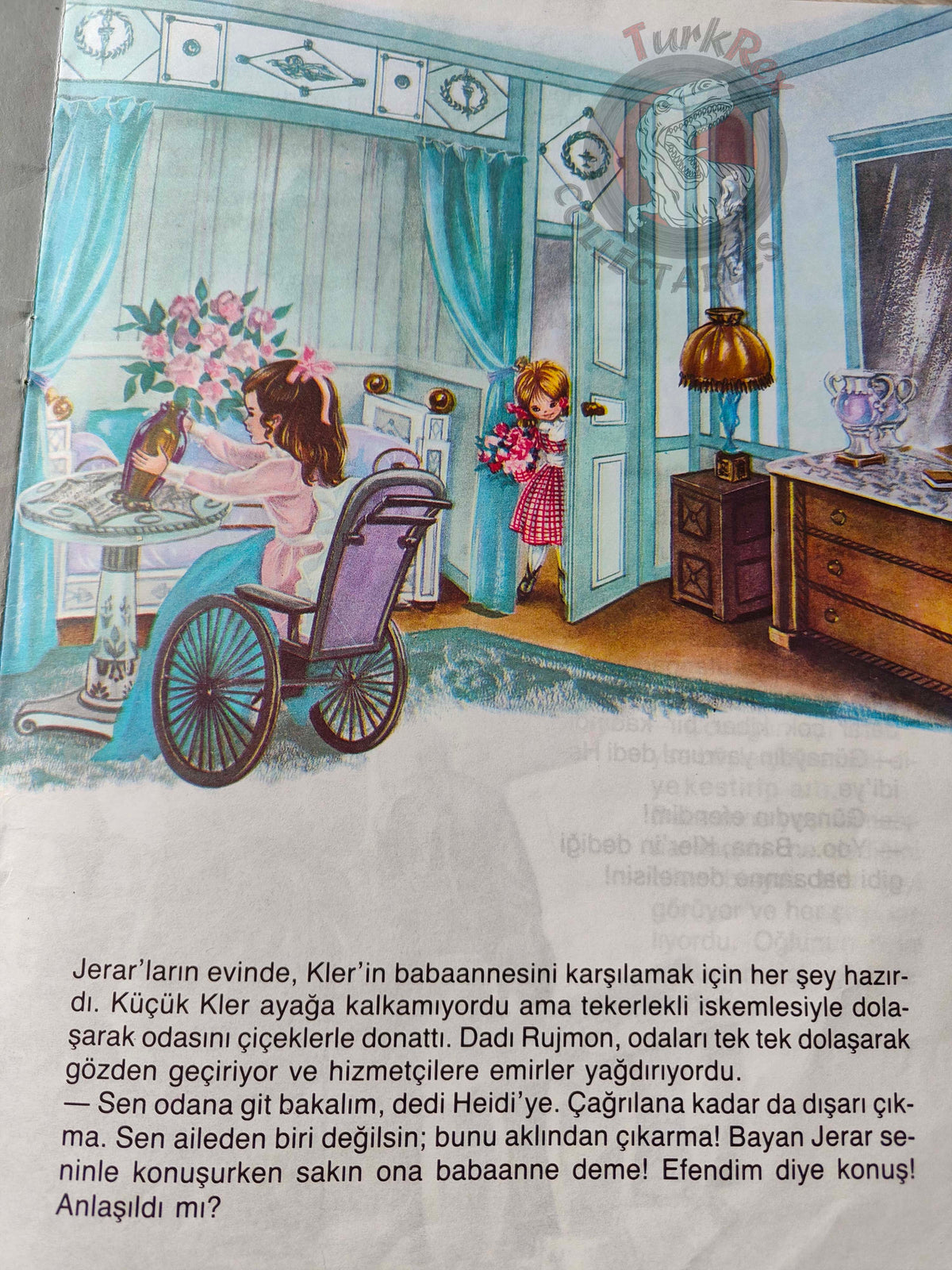 Johanna Spyri – Heidi Learns to Read and Write 1990s Turkish Book Turkey Illustrated Maury