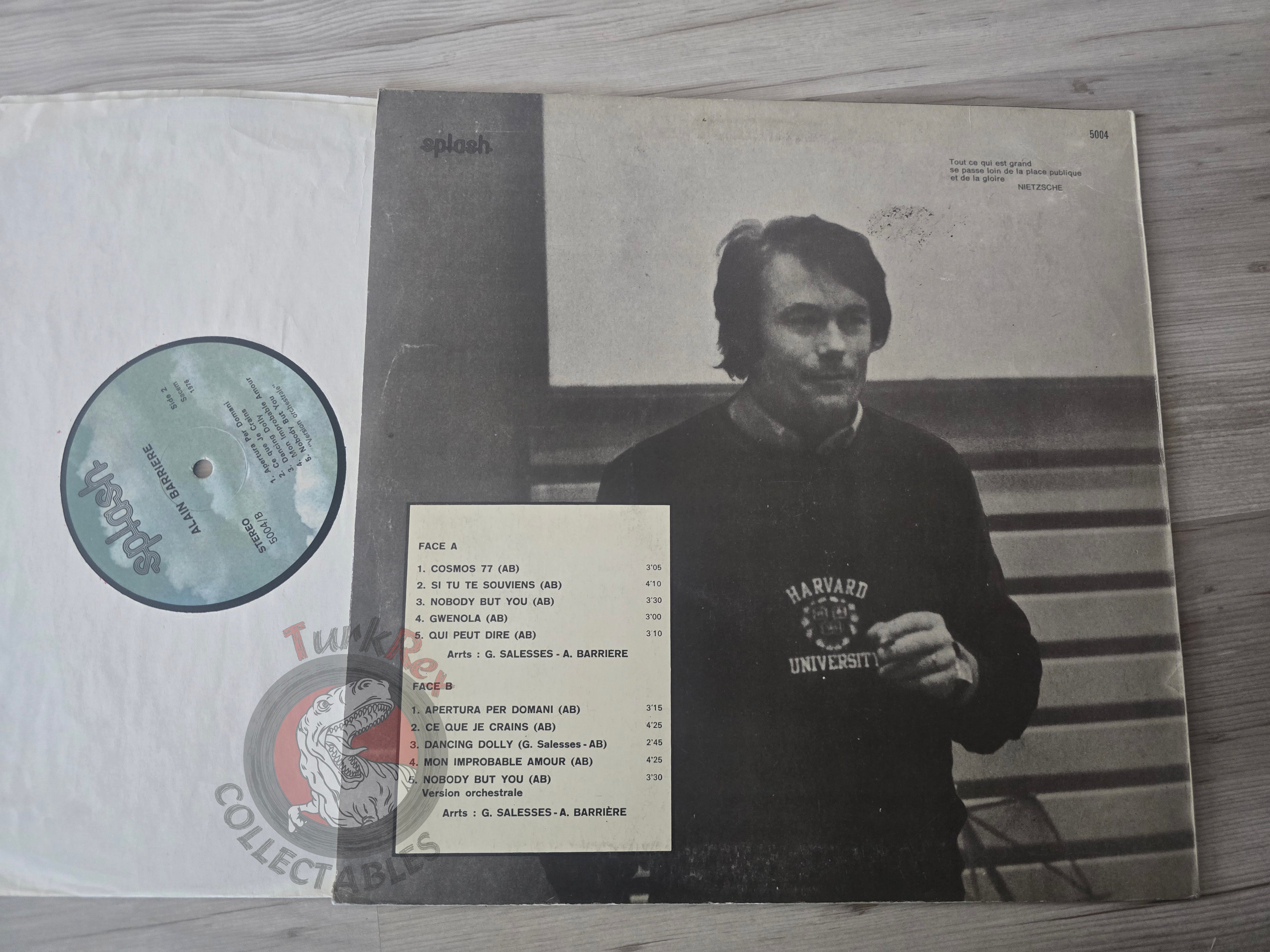 Alain Barrière – Alain Barrière Turkish Pressing Vinyl Turkey Edition
