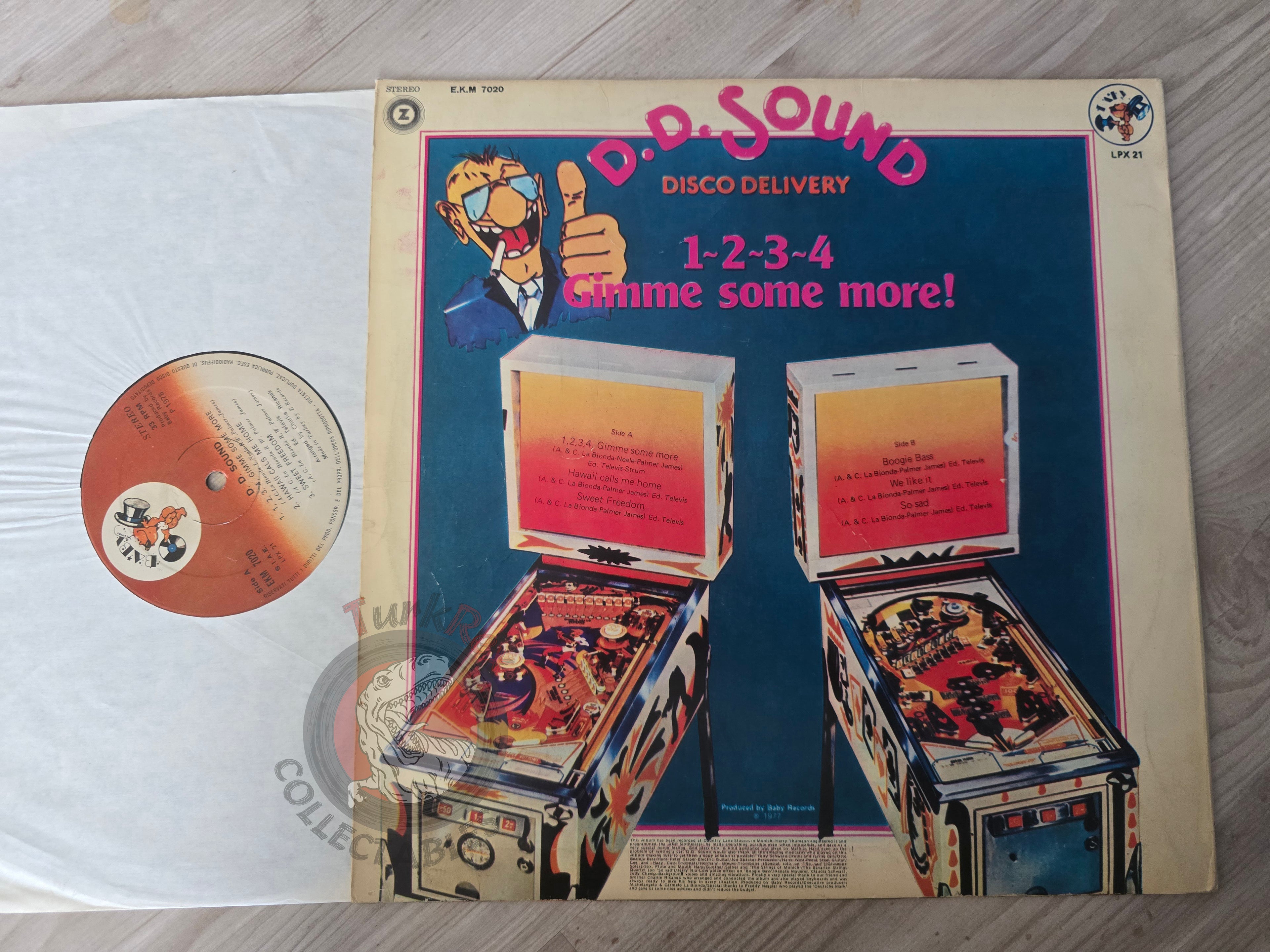 D.D. Sound – 1-2-3-4… Gimme Some More! Turkish Pressing Vinyl Turkey Edition