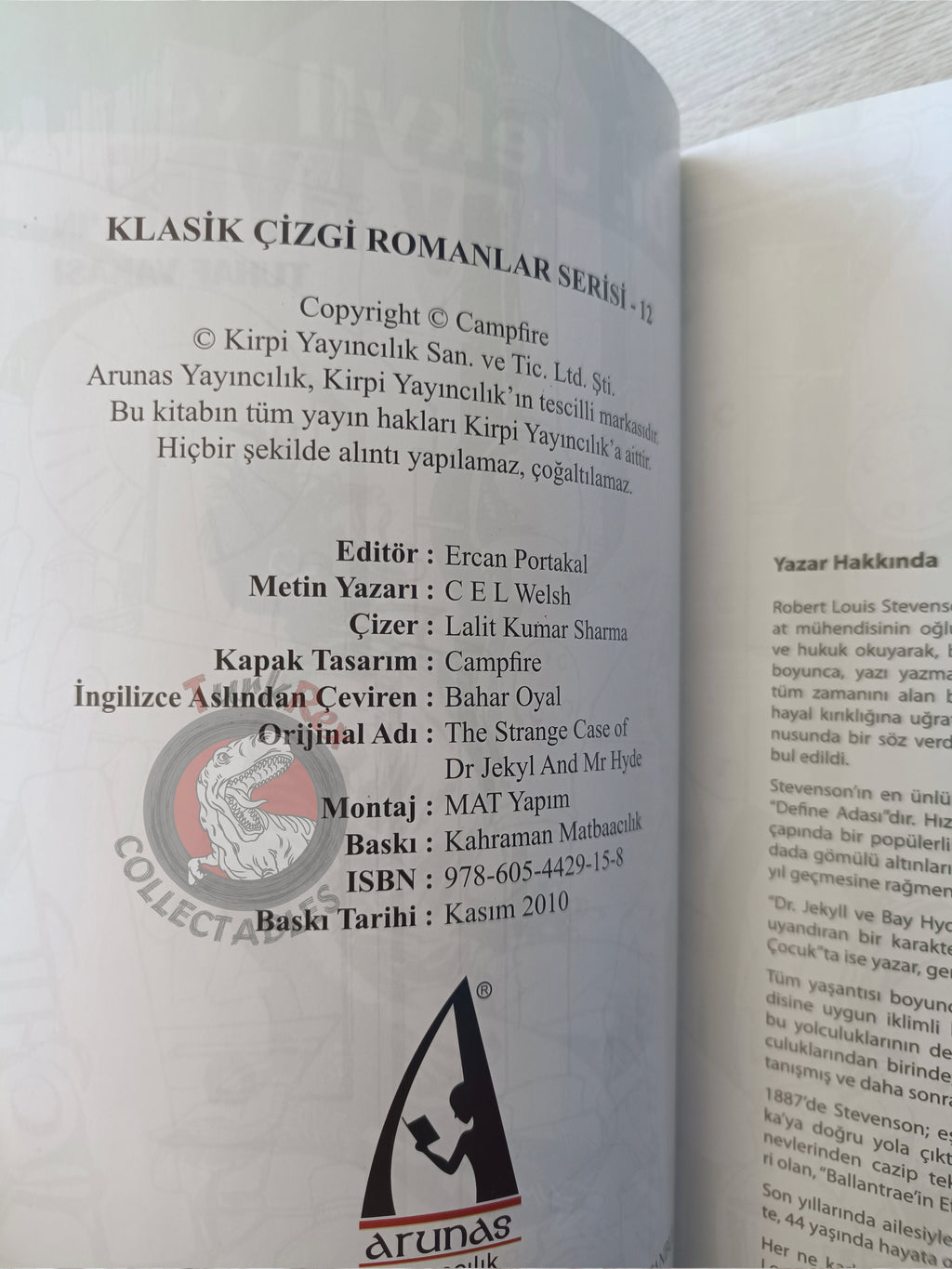 Dr Jekyll and Mr Hyde – Stevenson Turkish Comic Turkey Campfire Classics