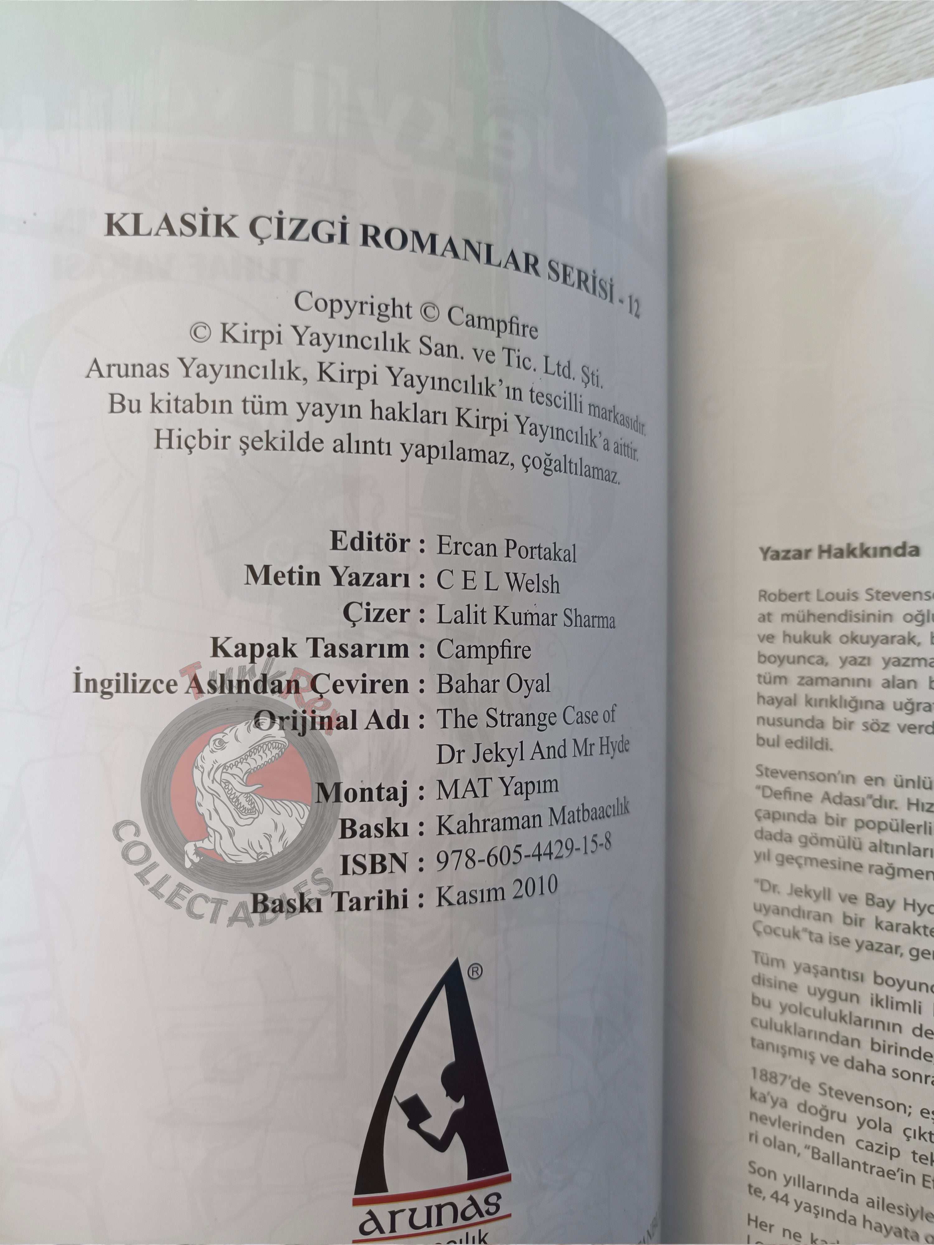 Dr Jekyll and Mr Hyde – Stevenson Turkish Comic Turkey Campfire Classics