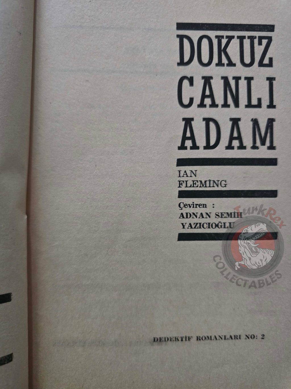 James Bond - Live and Let Die 1965 1st Turkish Book Turkey Ian Fleming