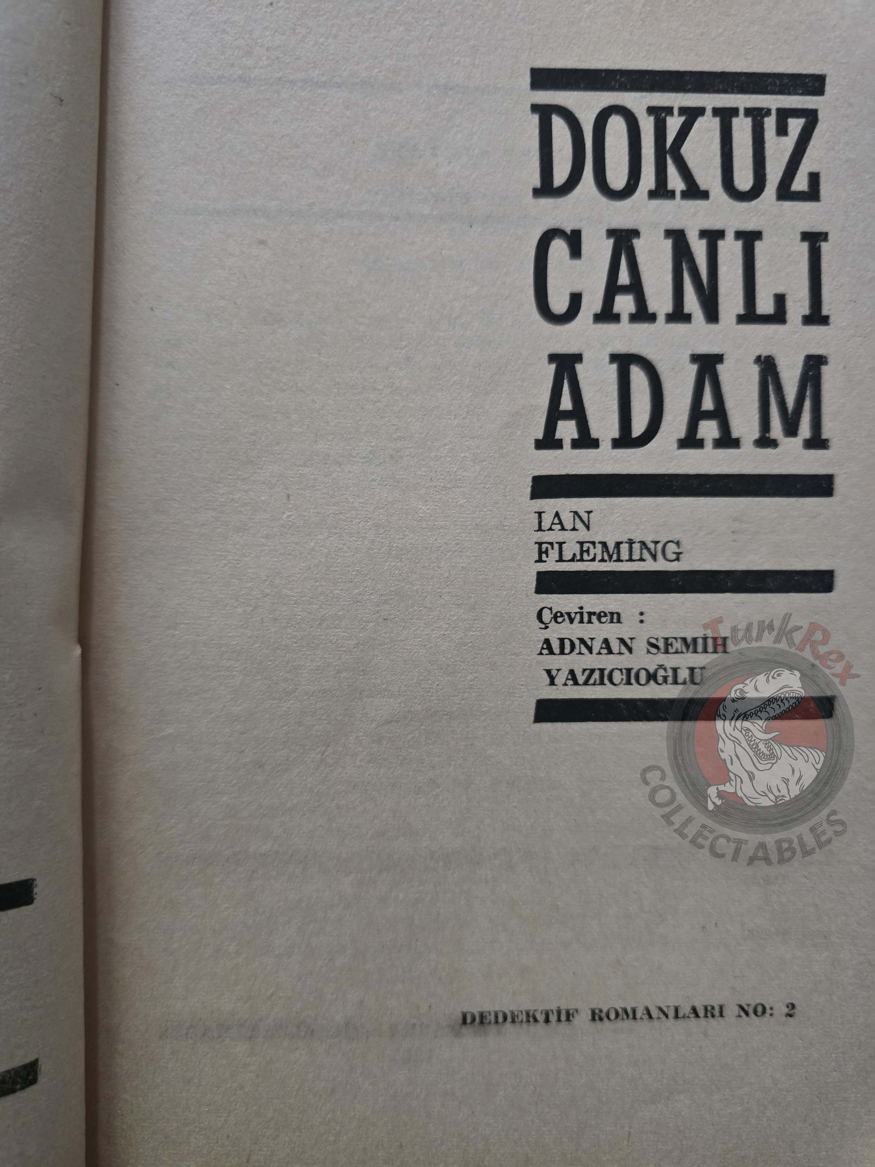 James Bond - Live and Let Die 1965 1st Turkish Book Turkey Ian Fleming
