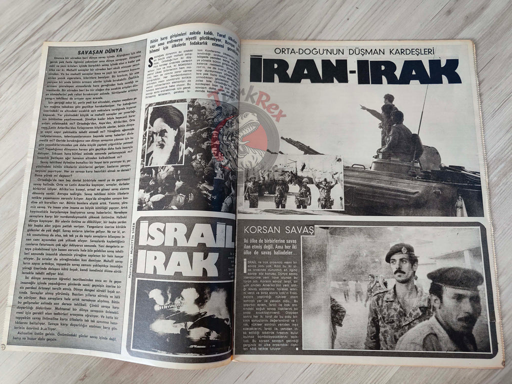 Hayat 1981 A World at War Turkish Mag Turkey Middle East Iran Iraq Israel Lebanon PLO Chad Vietnam Cambodia