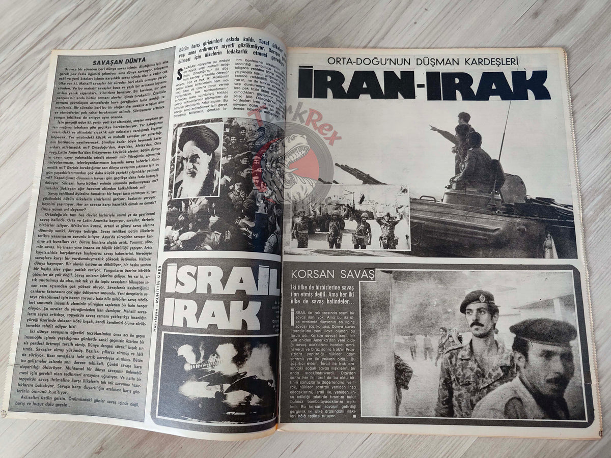Hayat 1981 A World at War Turkish Mag Turkey Middle East Iran Iraq Israel Lebanon PLO Chad Vietnam Cambodia