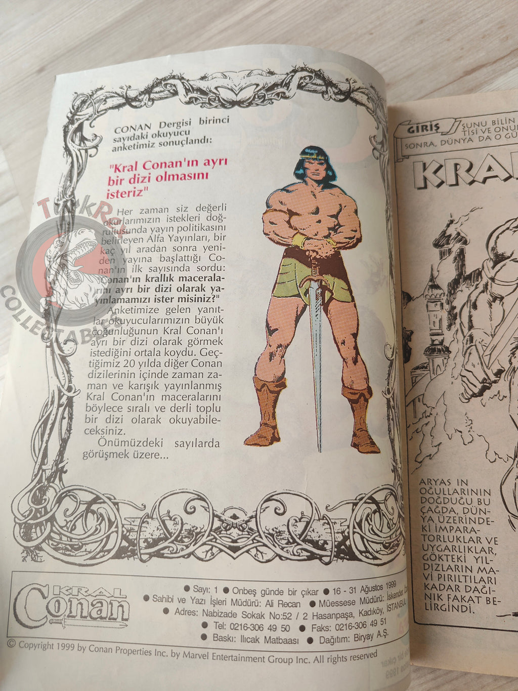 Kral Conan #1 The Savage Sword of #26 #27 Turkish Comic Turkey