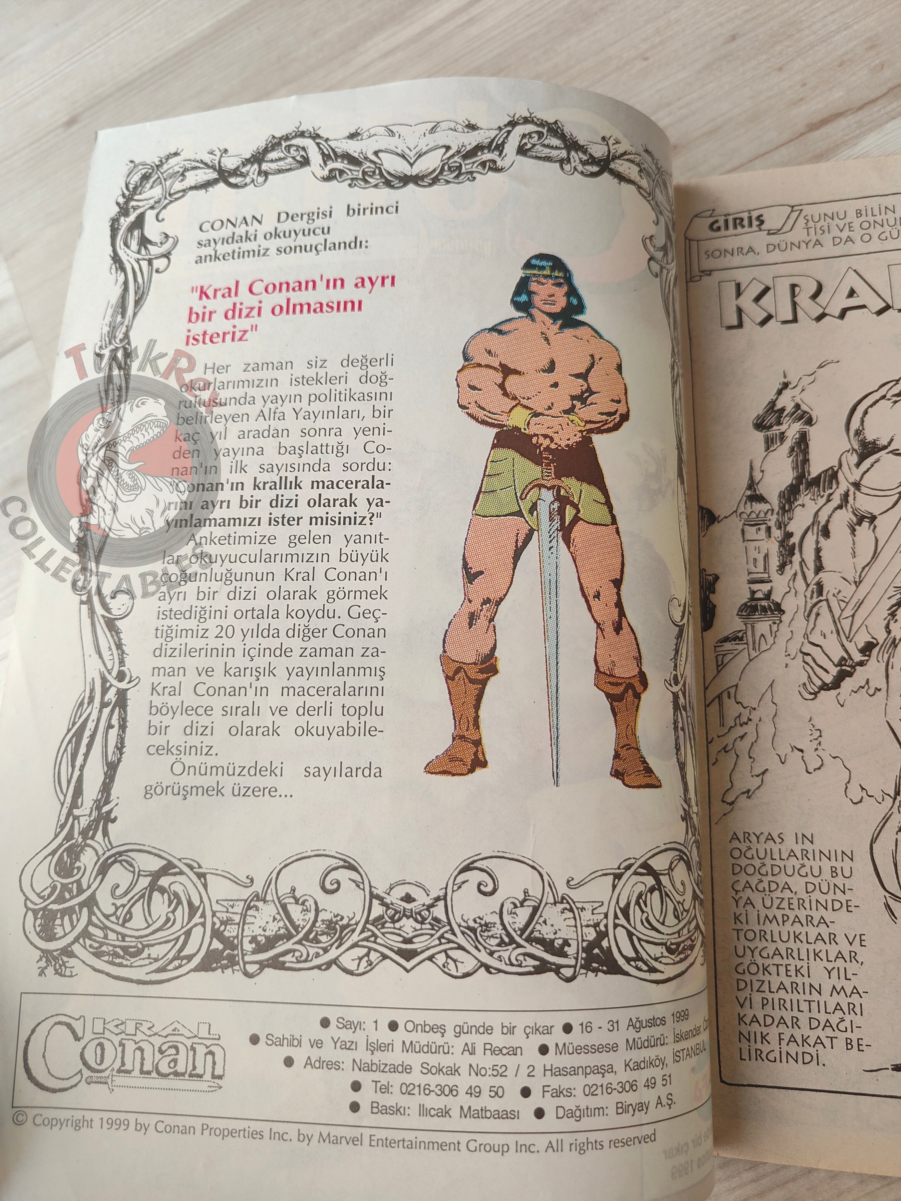 Kral Conan #1 The Savage Sword of #26 #27 Turkish Comic Turkey