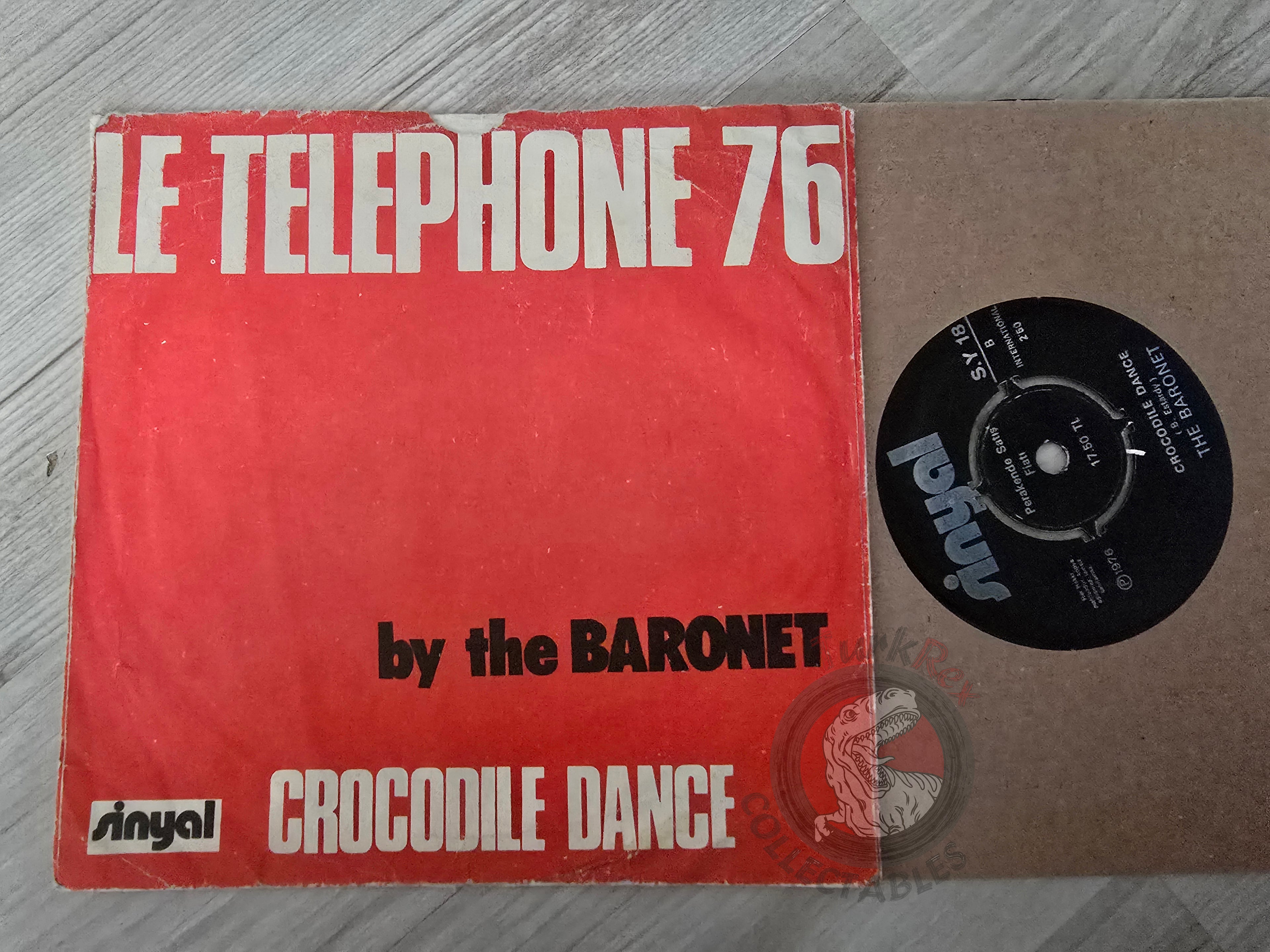 The Baronet – Le Telephone 76 7" Turkish Pressing Vinyl Turkey Edition Claude Francois